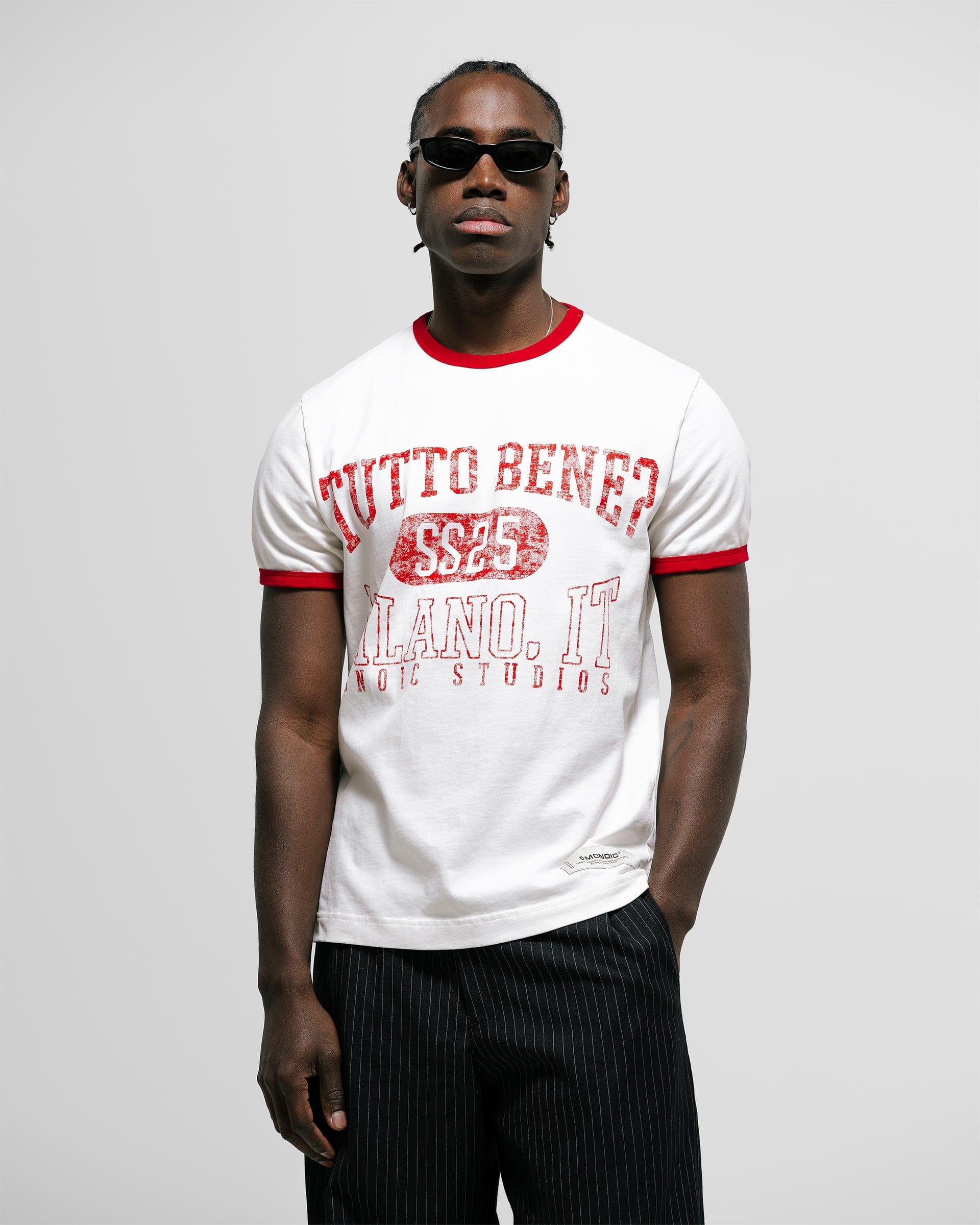 Camiseta Tutto Bene Ringer Fit - Blanco Hueso - imagen 2