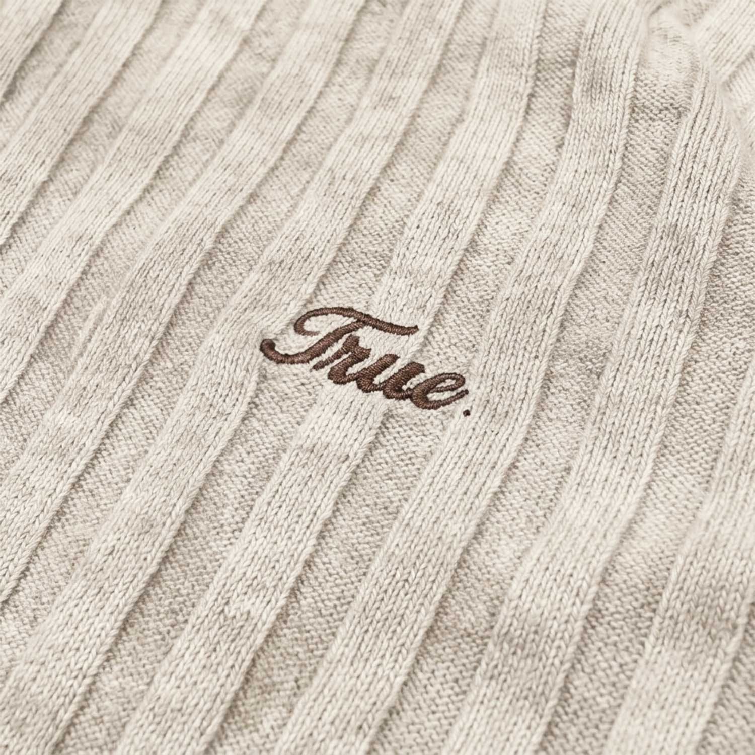 Slim Ribbed Long Sleeve - Washed Cream - imagen 5