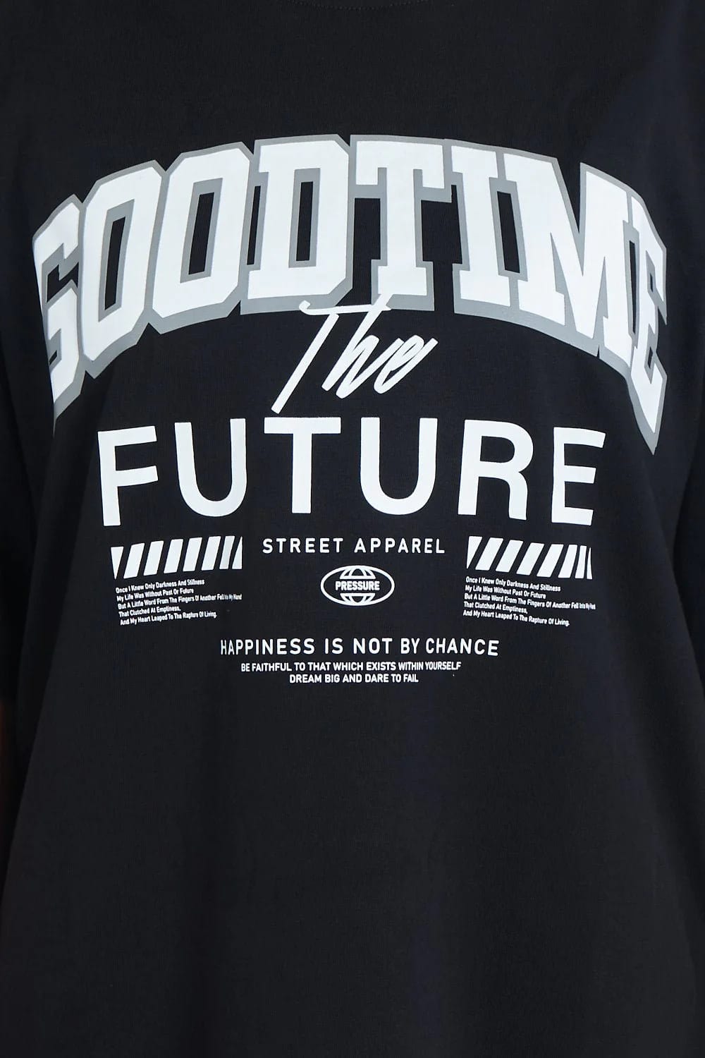 Camiseta oversize estampado Good Time Negro | DROP 03 | - imagen 2