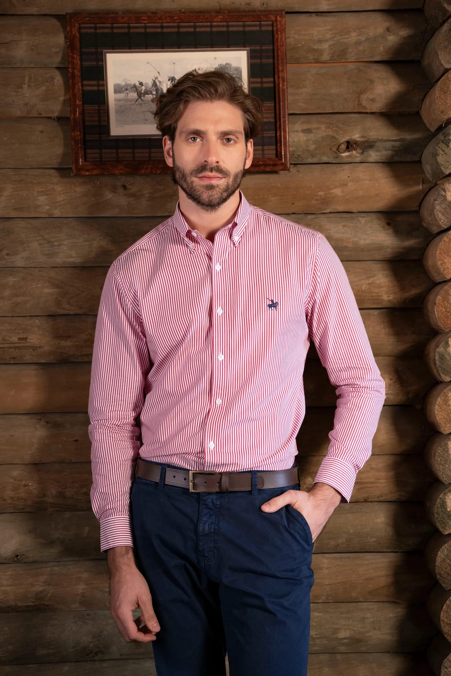 Camisa Cleverton Hombre Rojo - imagen 2