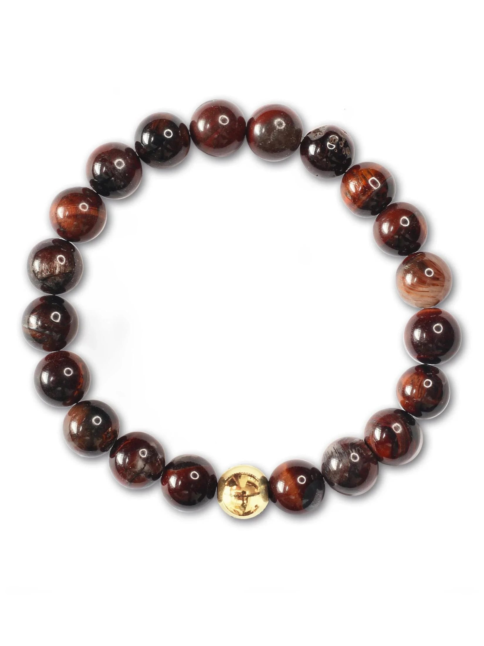 Brazalete Ojo de Tigre Rojo 8mm - imagen 3