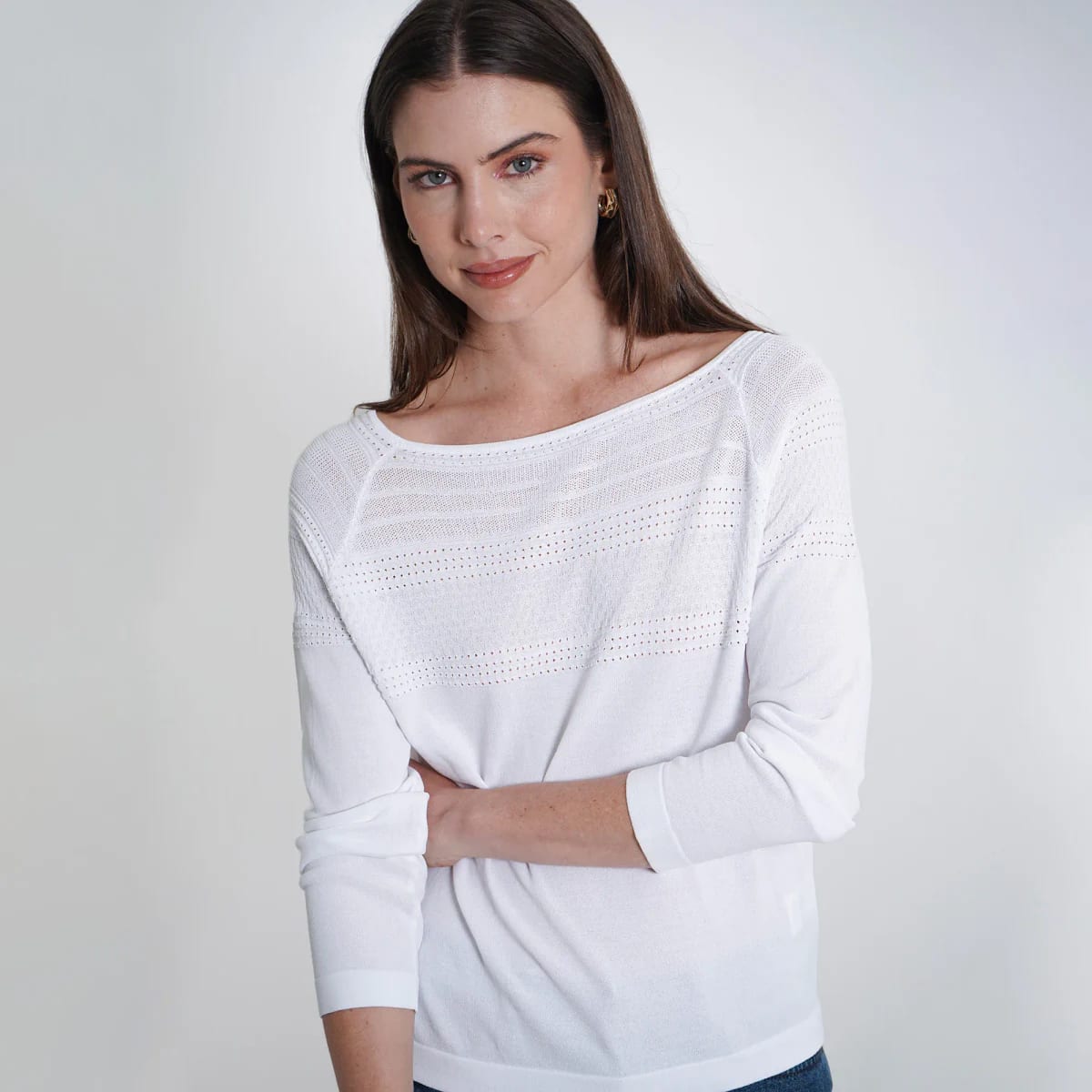 Sweater Cuello Redondo Manga Larga - imagen 1