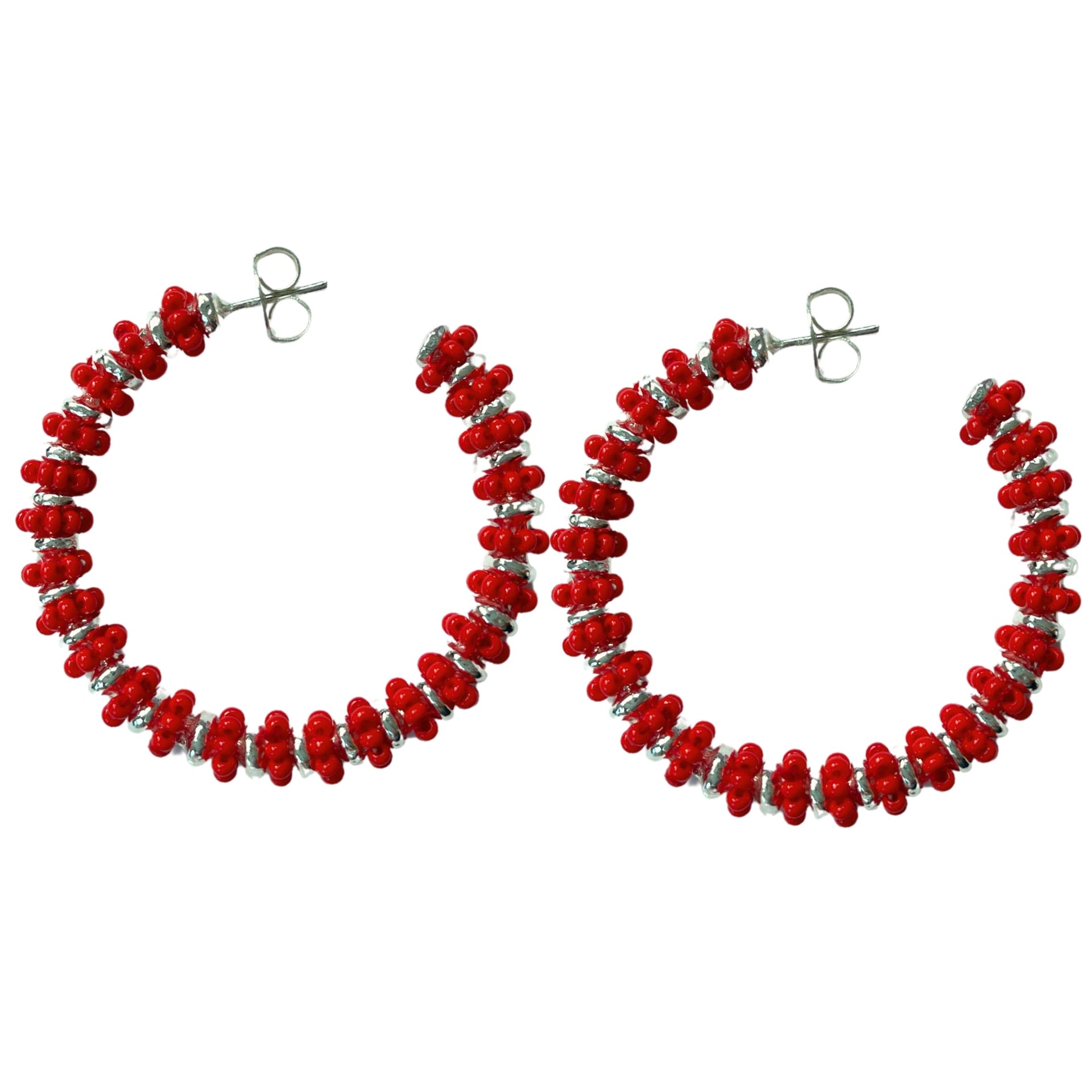 Formation Beaded Maxi Hoops - imagen 7