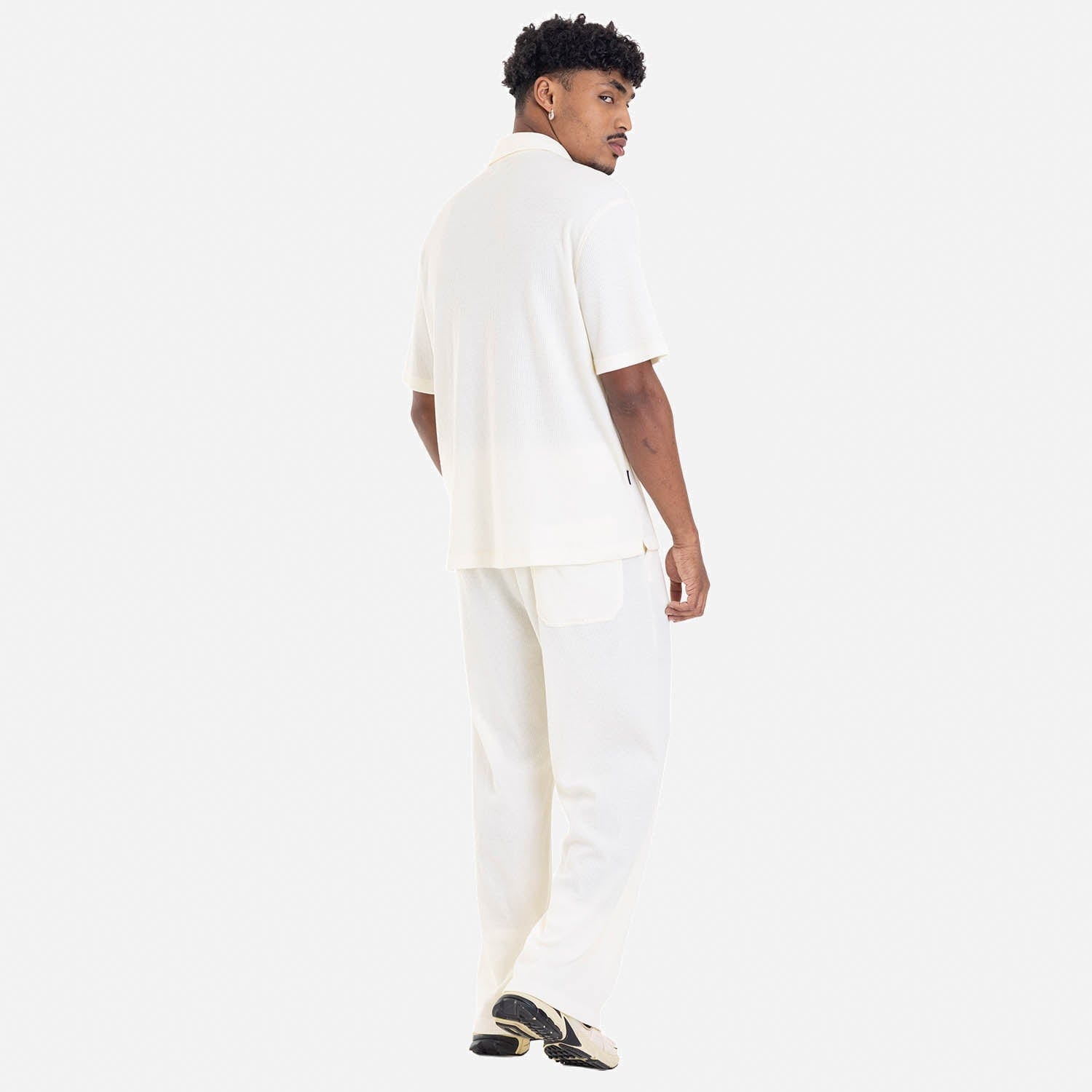 Relaxed Short Sleeve Shirt Ivory - imagen 8