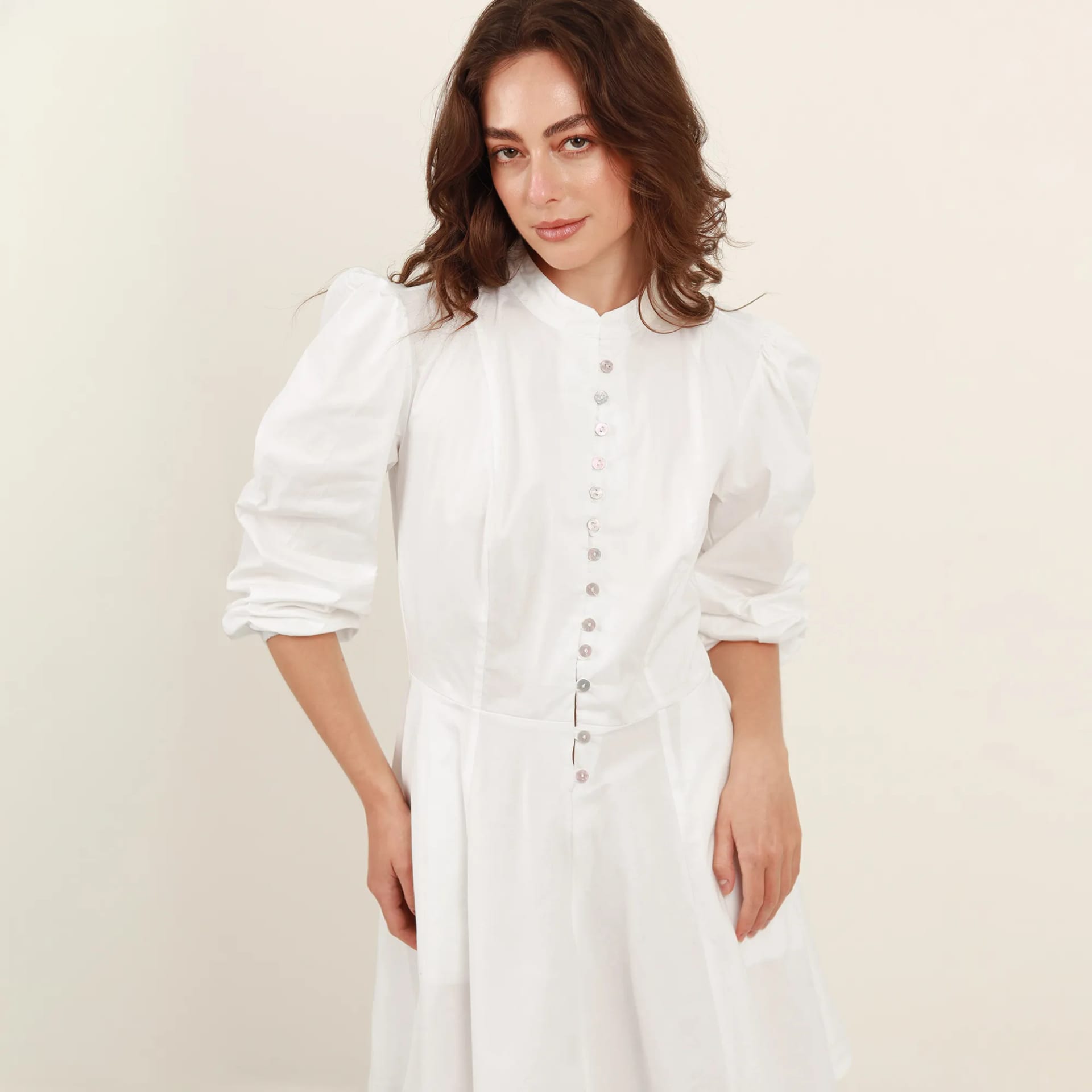 Vestido Cuello Neru Manga Larga - imagen 5