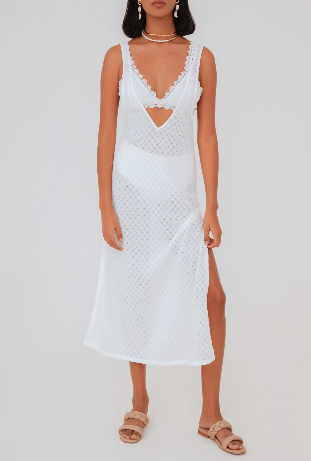 SARA DRESS WHITE - imagen 2