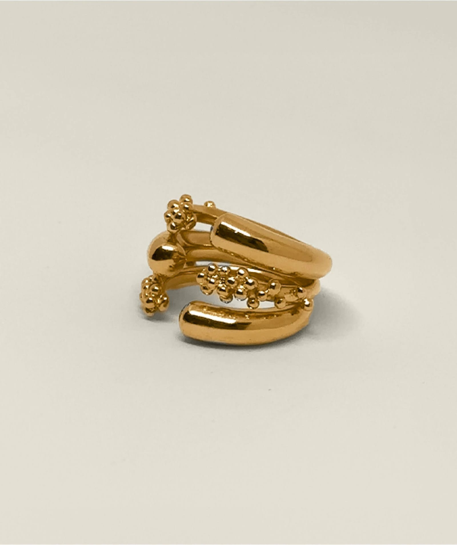 Triple Totona Ring Gold - imagen 2