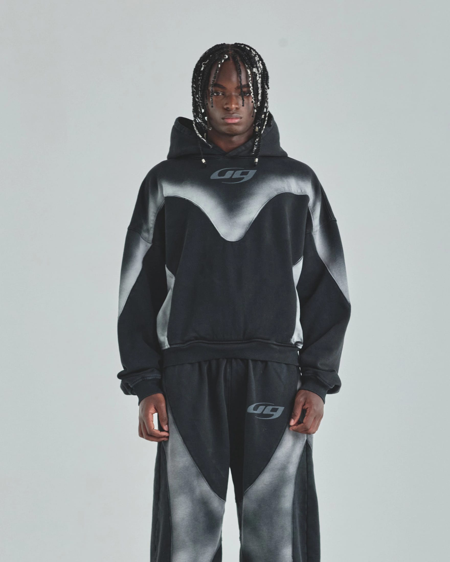 Act 1 UG Boxy Fit Hoodie Sandblast Black - imagen 2