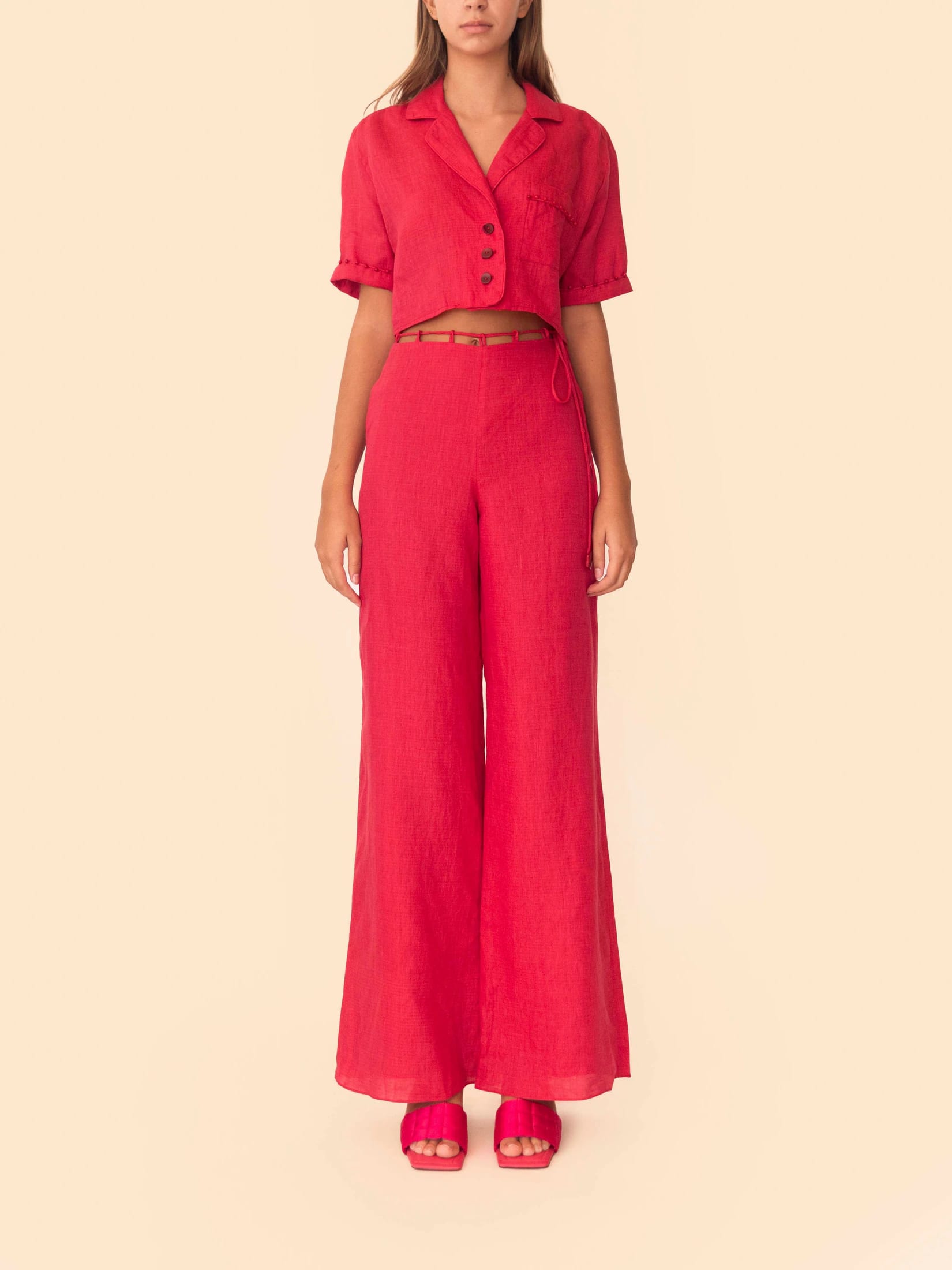 VERA PANT CHERRY RED - imagen 2