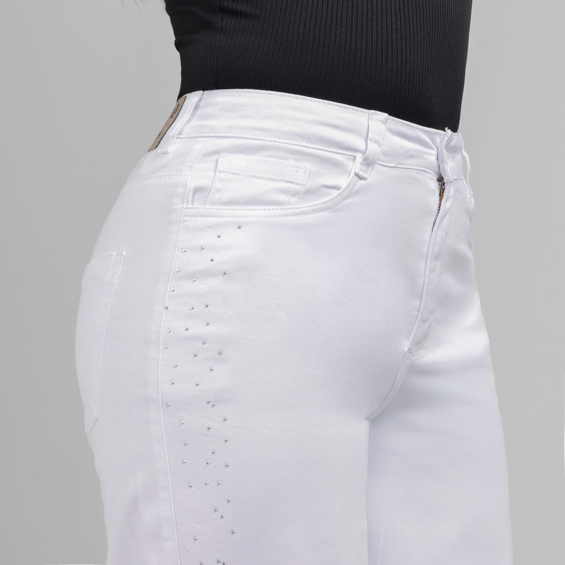 Pantalón Drill Axspen Wide Leg Ax-2857 Blanco - imagen 3