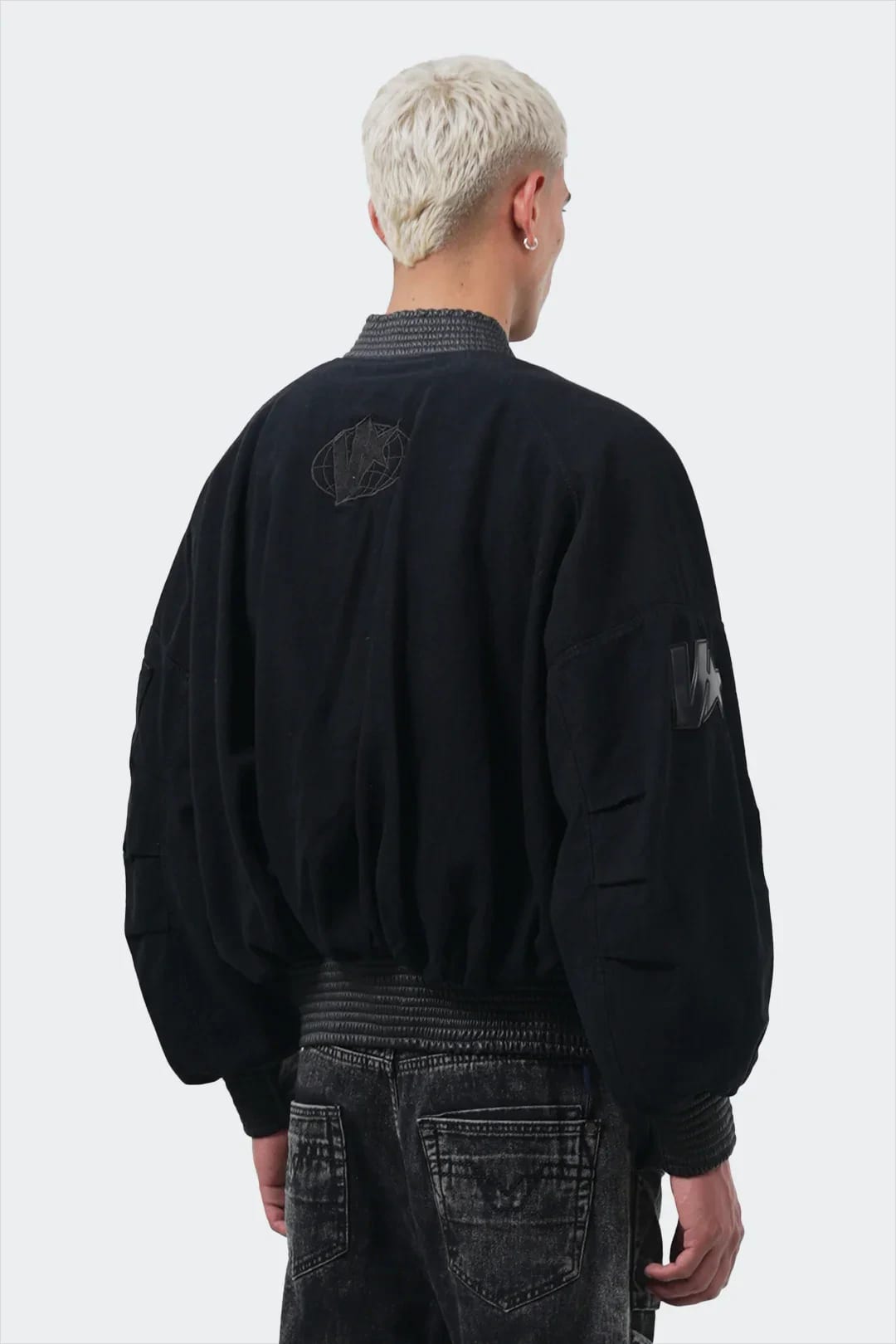 VENENO CHAQUETA DENIM CUERO BOMBER - imagen 5