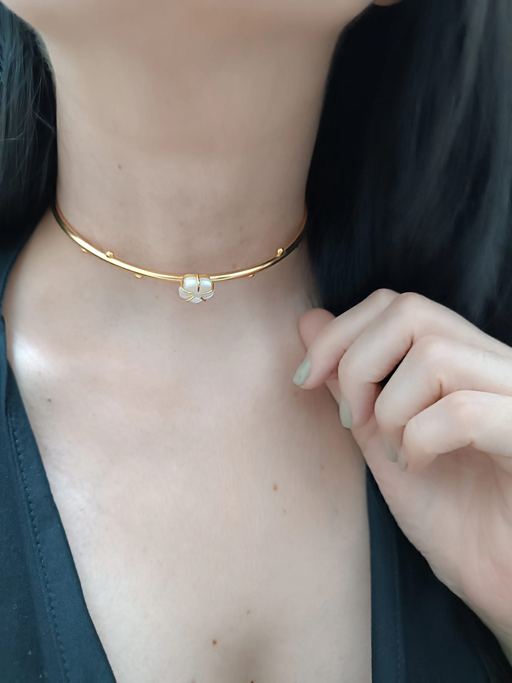 Choker Mariana con nacar - imagen 2