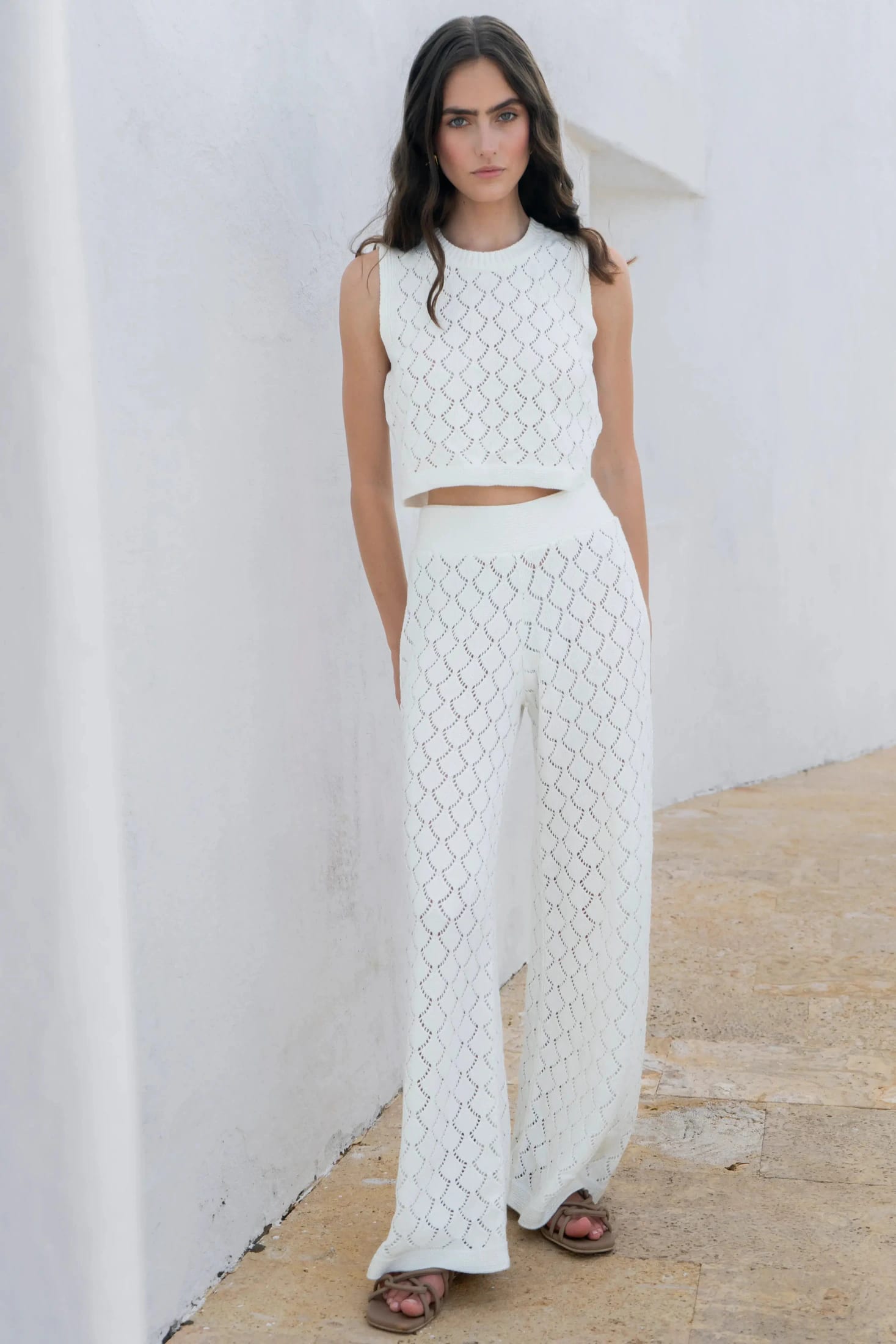 Pantalón Summer Set Blanco Mujer - imagen 4