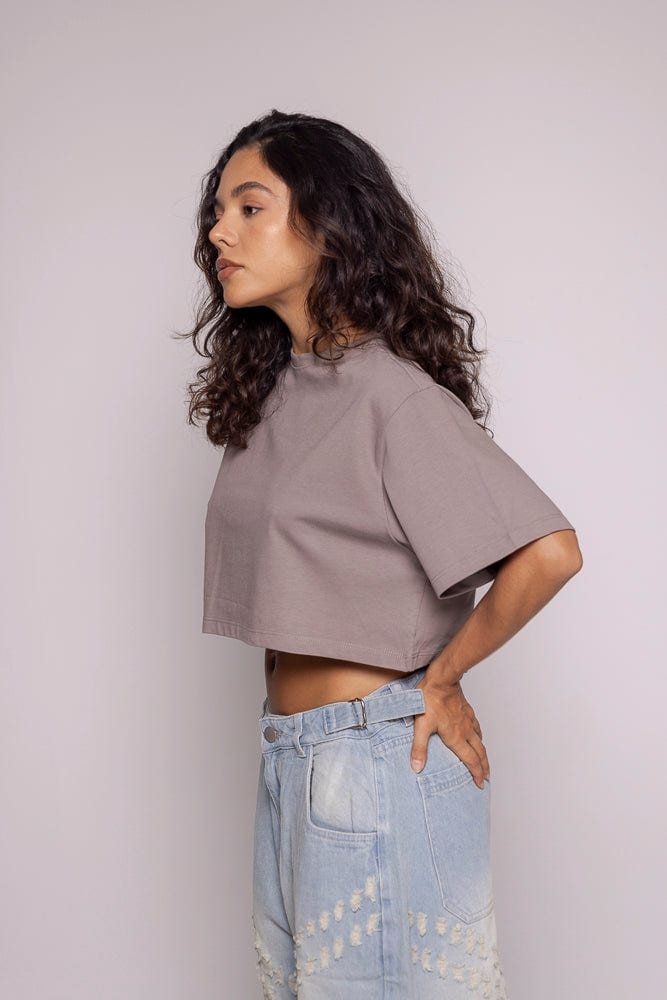 CropTop Basic Motion-Gris - imagen 4