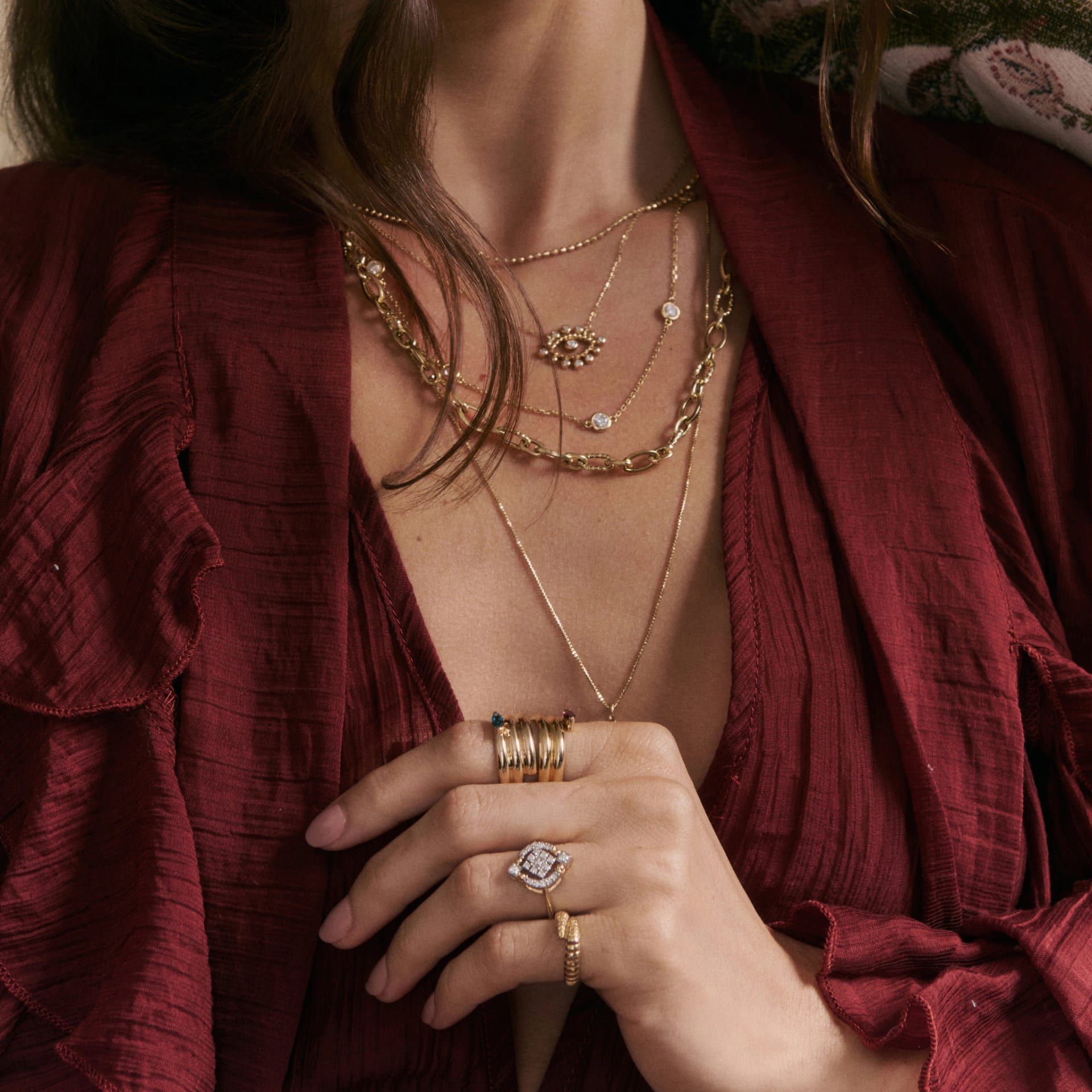 Anillo Twisted Marquise - imagen 4