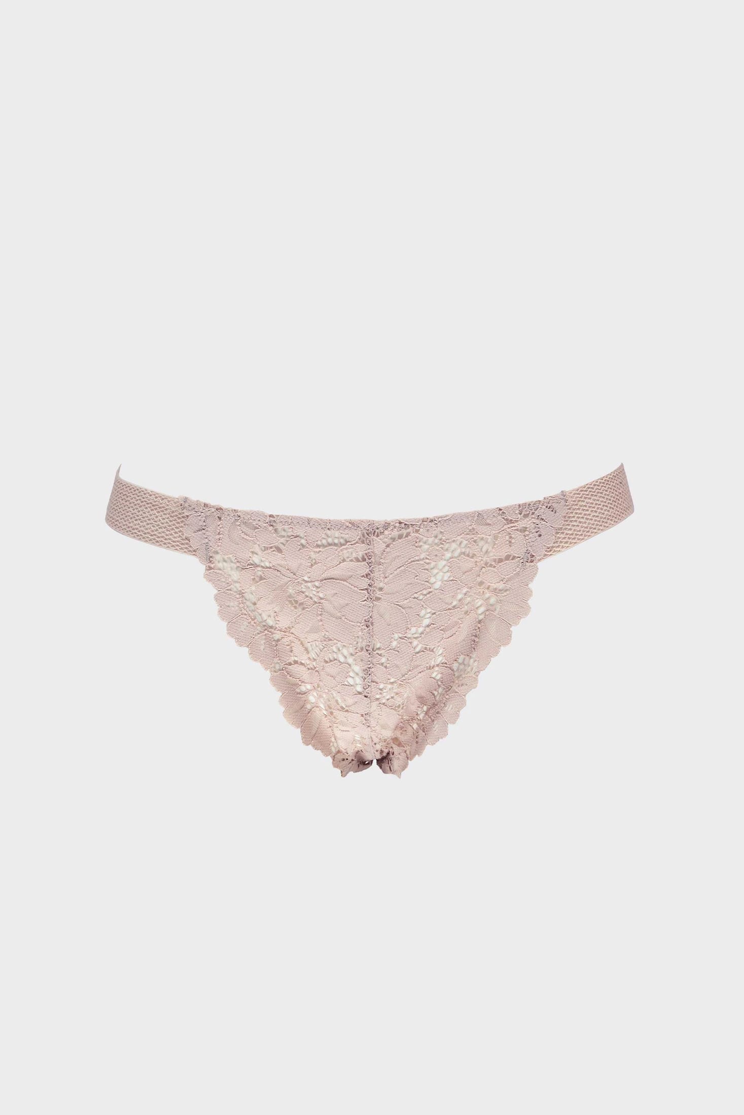 BRASILERA HILO ELLIPSE ENCAJE SEXY TOTAL COMODIDAD VINTAGE TAUPE - imagen 3