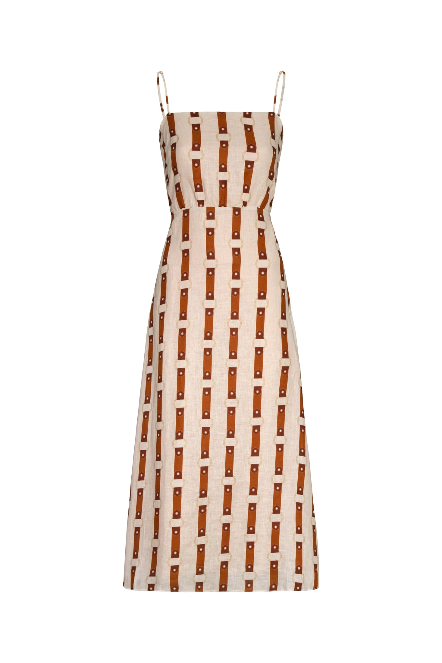 Nativa Linen Midi Dress / Horse Reins - imagen 1
