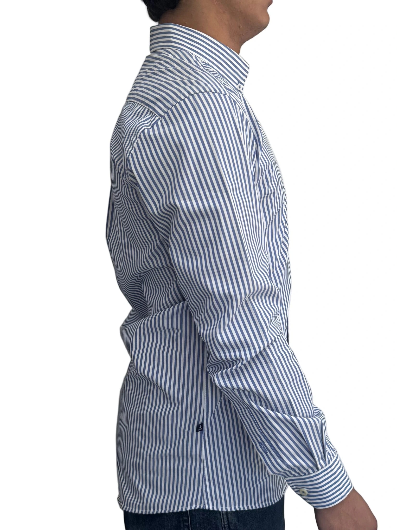Camisa Rayas Azules a Navy - imagen 3