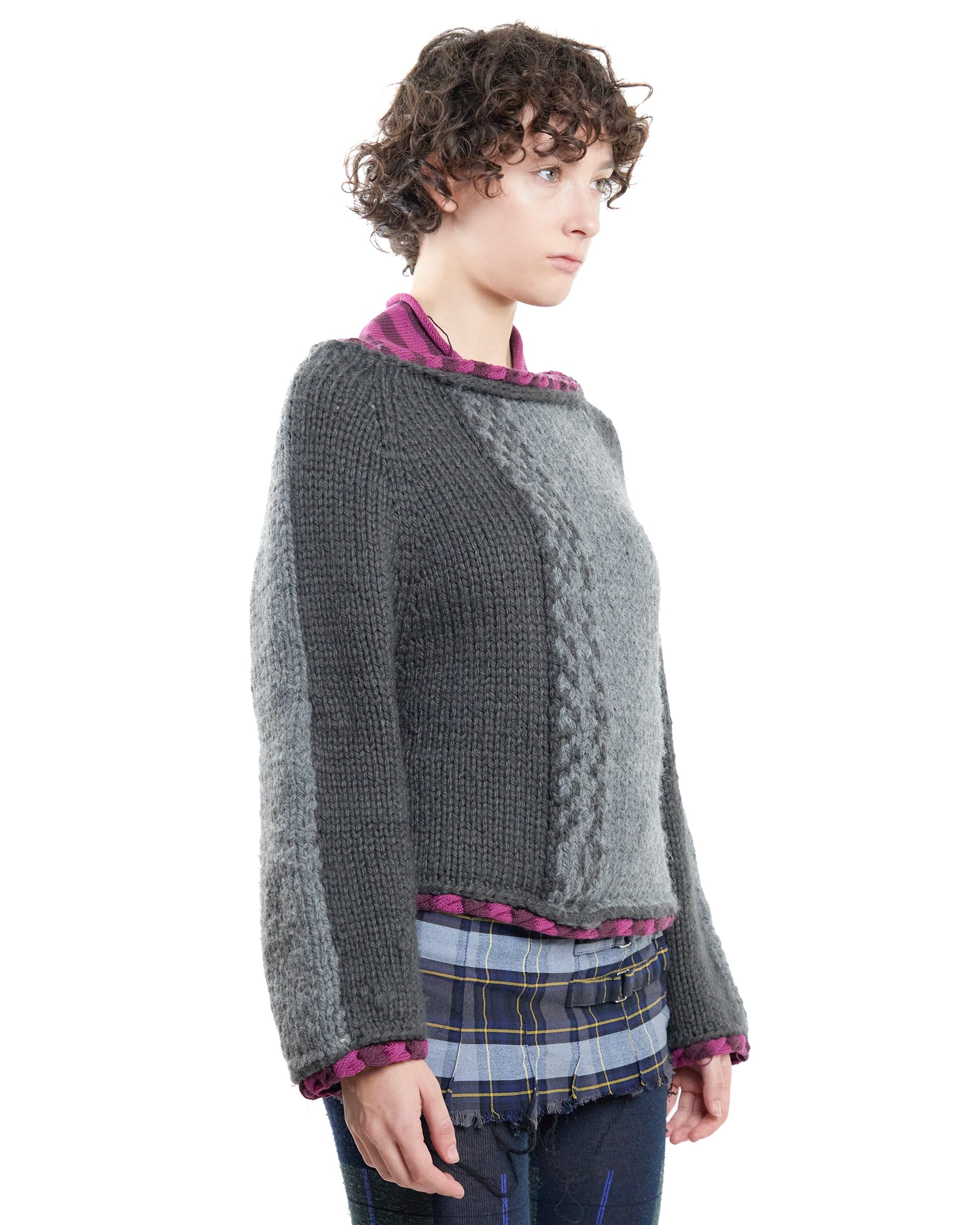 Grey-purple sweater - imagen 2