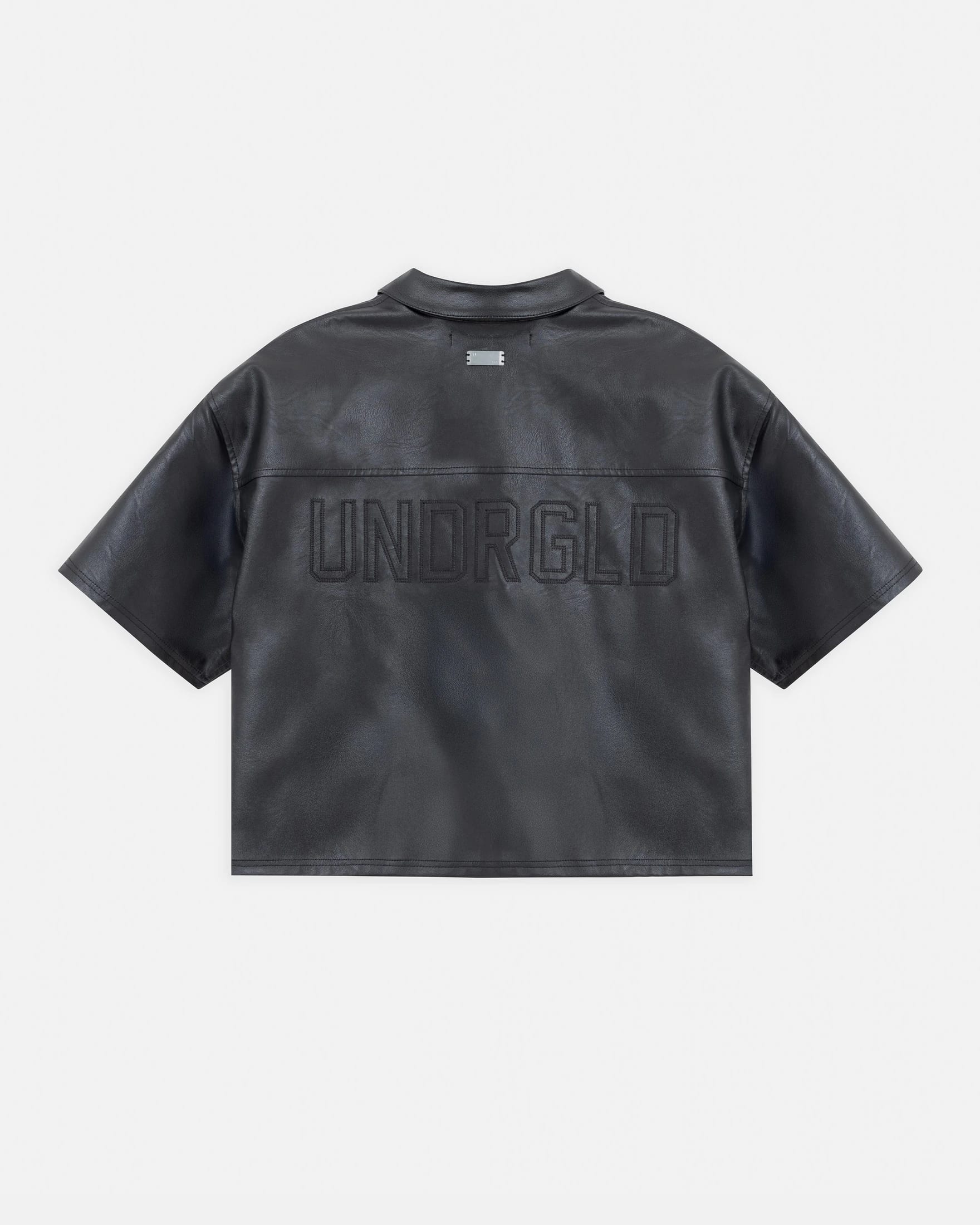 Capsule Basic Pleather Boxy Fit Shirt Black - imagen 3
