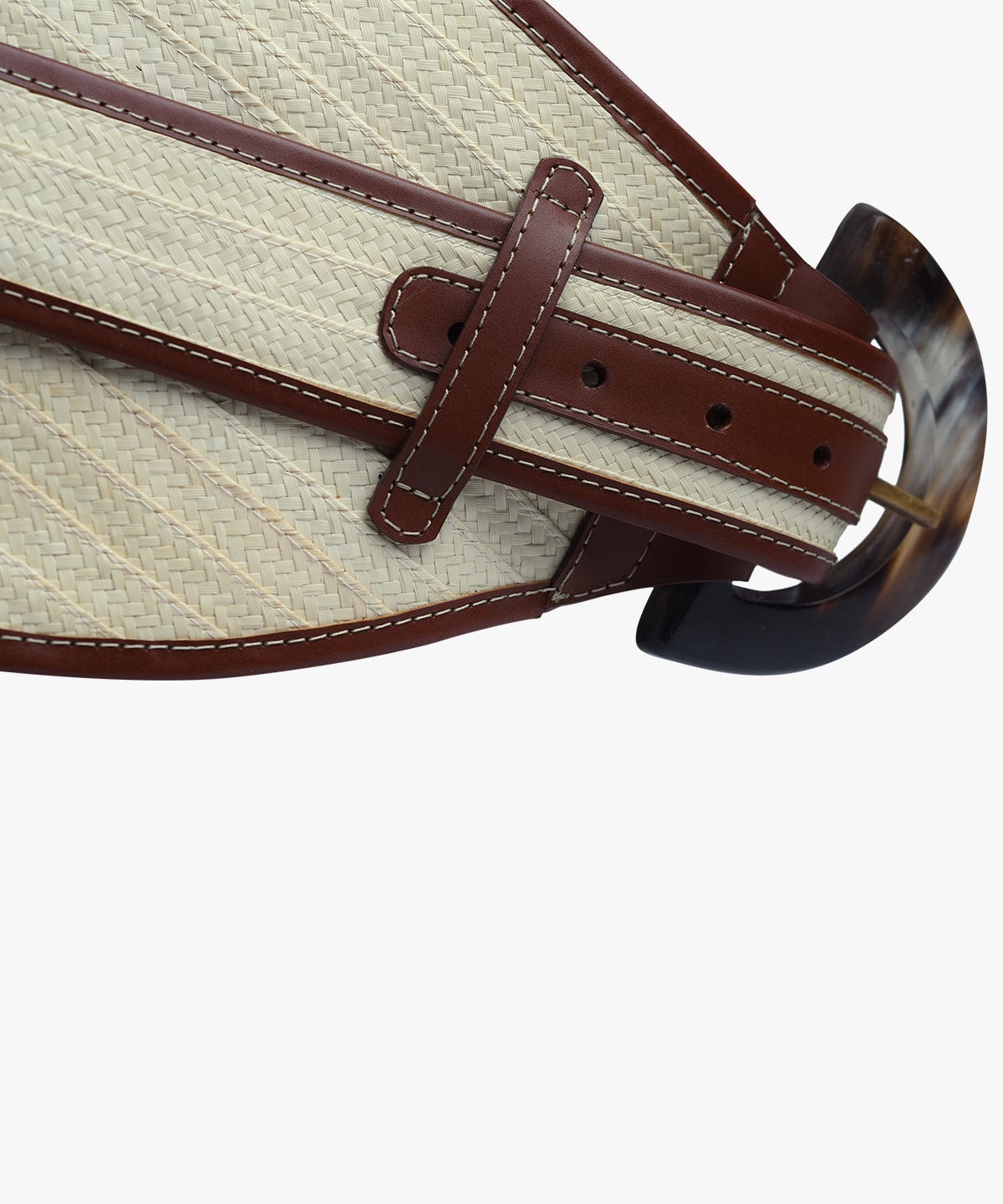 La Jefa in Raffia and Leather - imagen 3