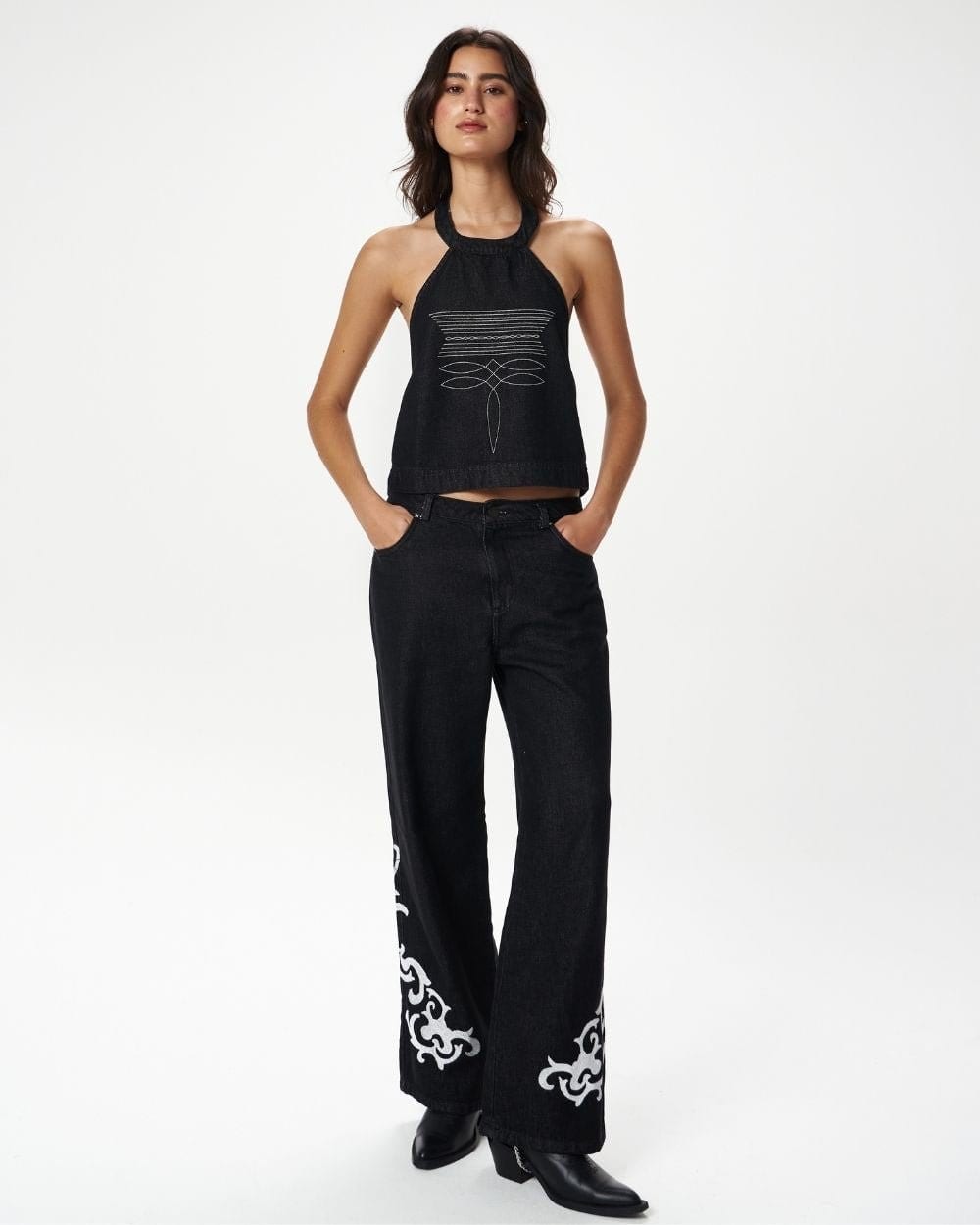 BRONC TOP BLACK - imagen 1