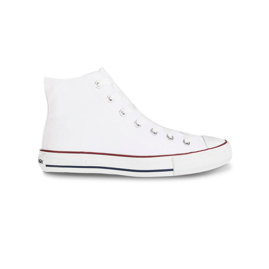 Tenis Urbanos Discovery Alto Blanco-Rojo Croydon Unisex - imagen 2