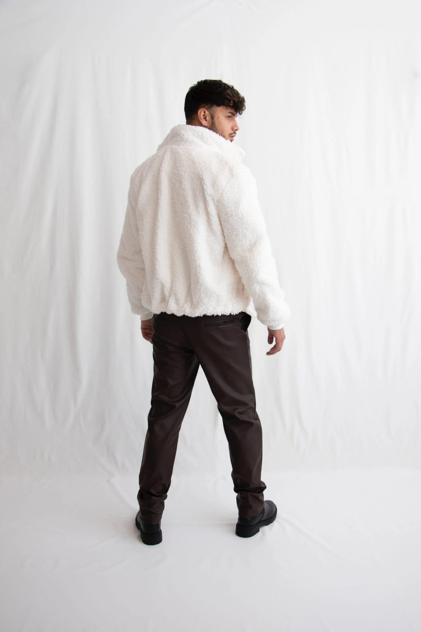 Chaqueta oveja marfil - imagen 4