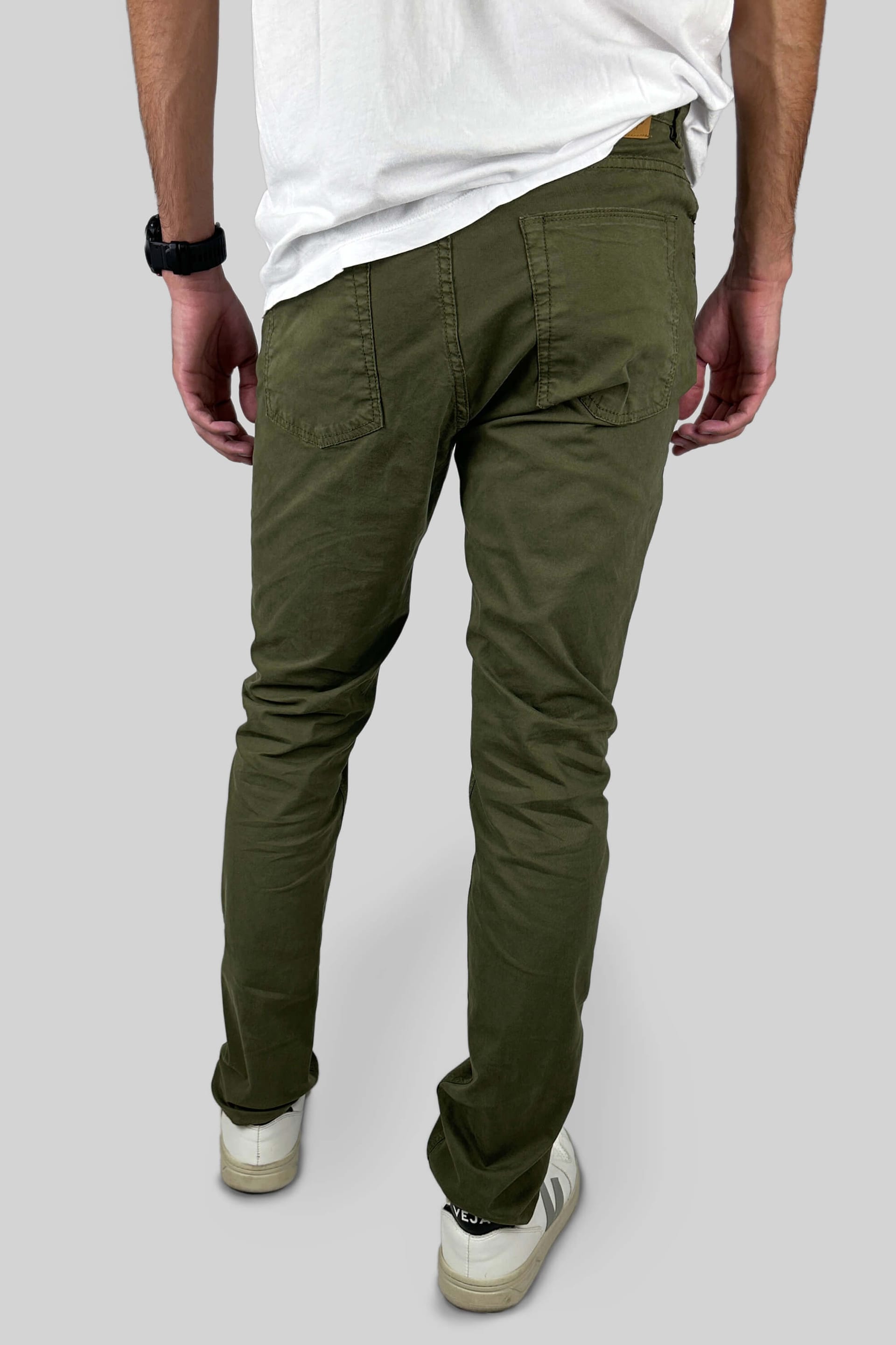 PANTALON 5 BOLSILLOS MILITAR - imagen 2