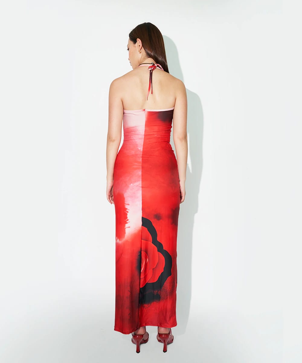 Maxi Dress in Rose Red - imagen 3