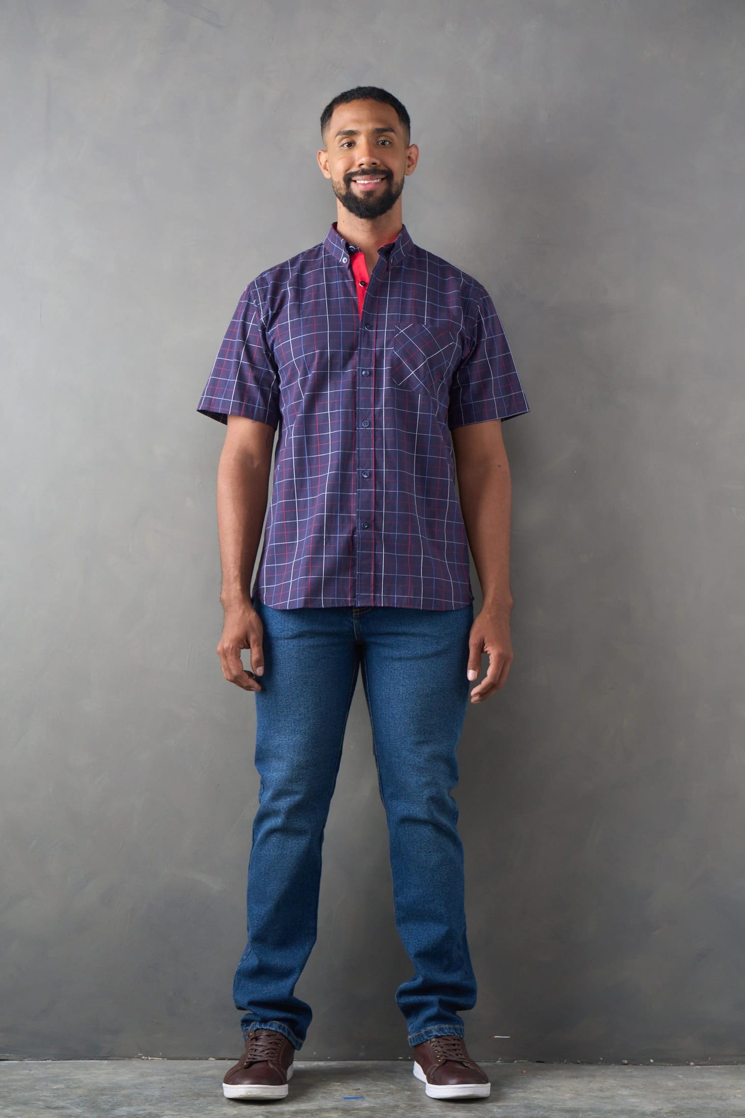 Camisa manga corta azul oscuro - imagen 4