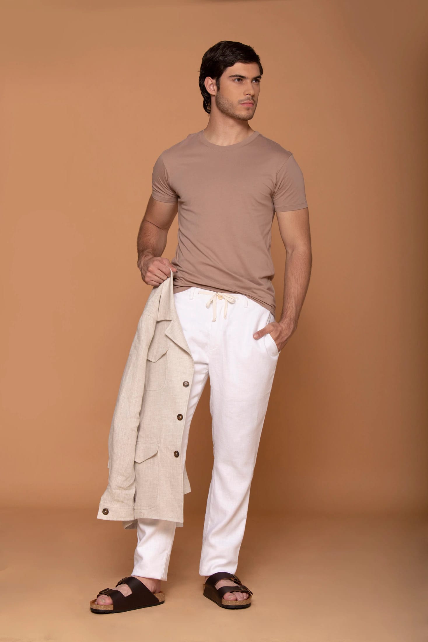 Chaqueta Safari Lino Arena - imagen 4