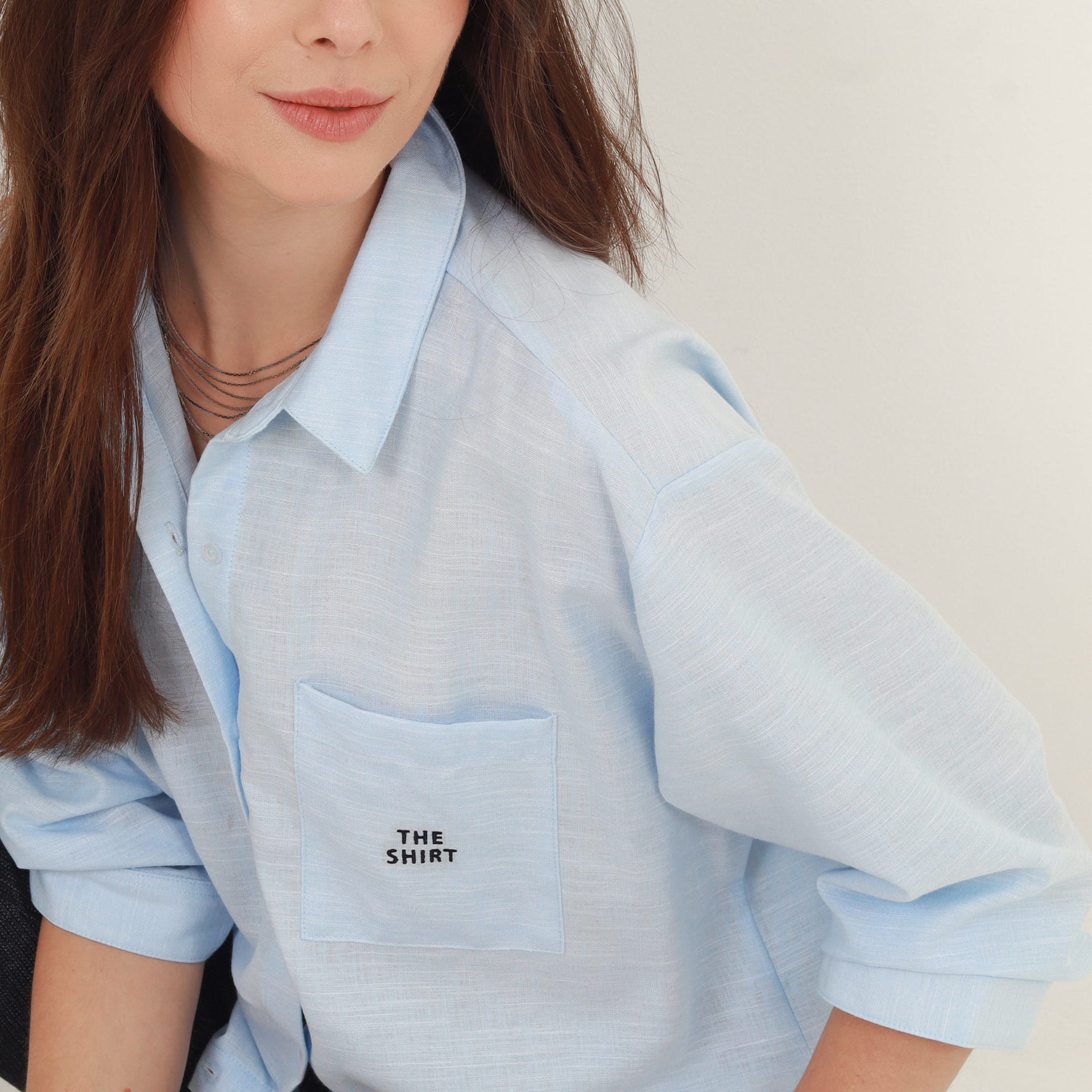 Blusa abierta cuello camisero manga 3/4 con estampado - imagen 13