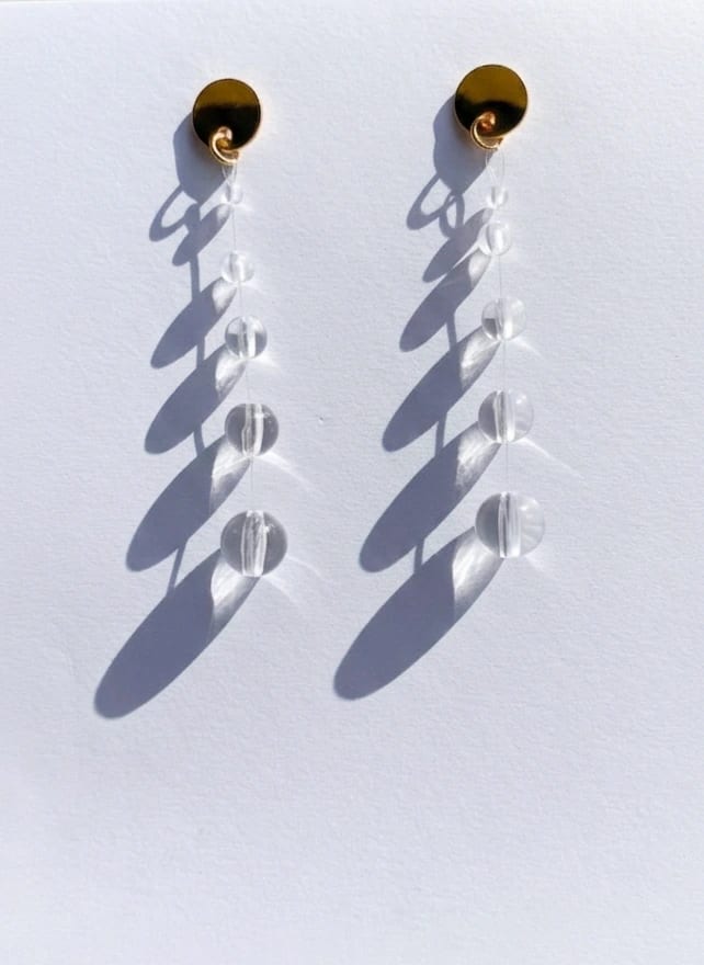 LARGE TEARDROP EARRINGS - imagen 1