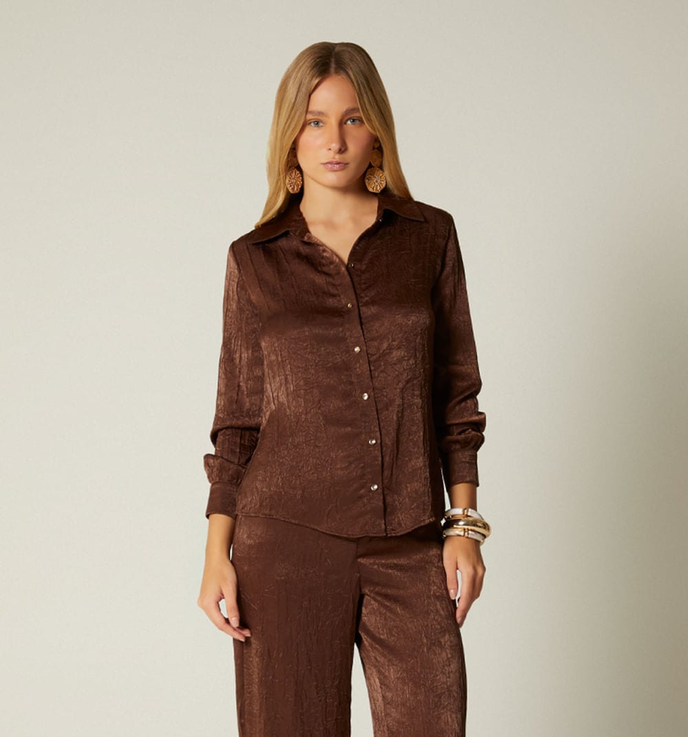 Blusa camisera manga larga - imagen 14