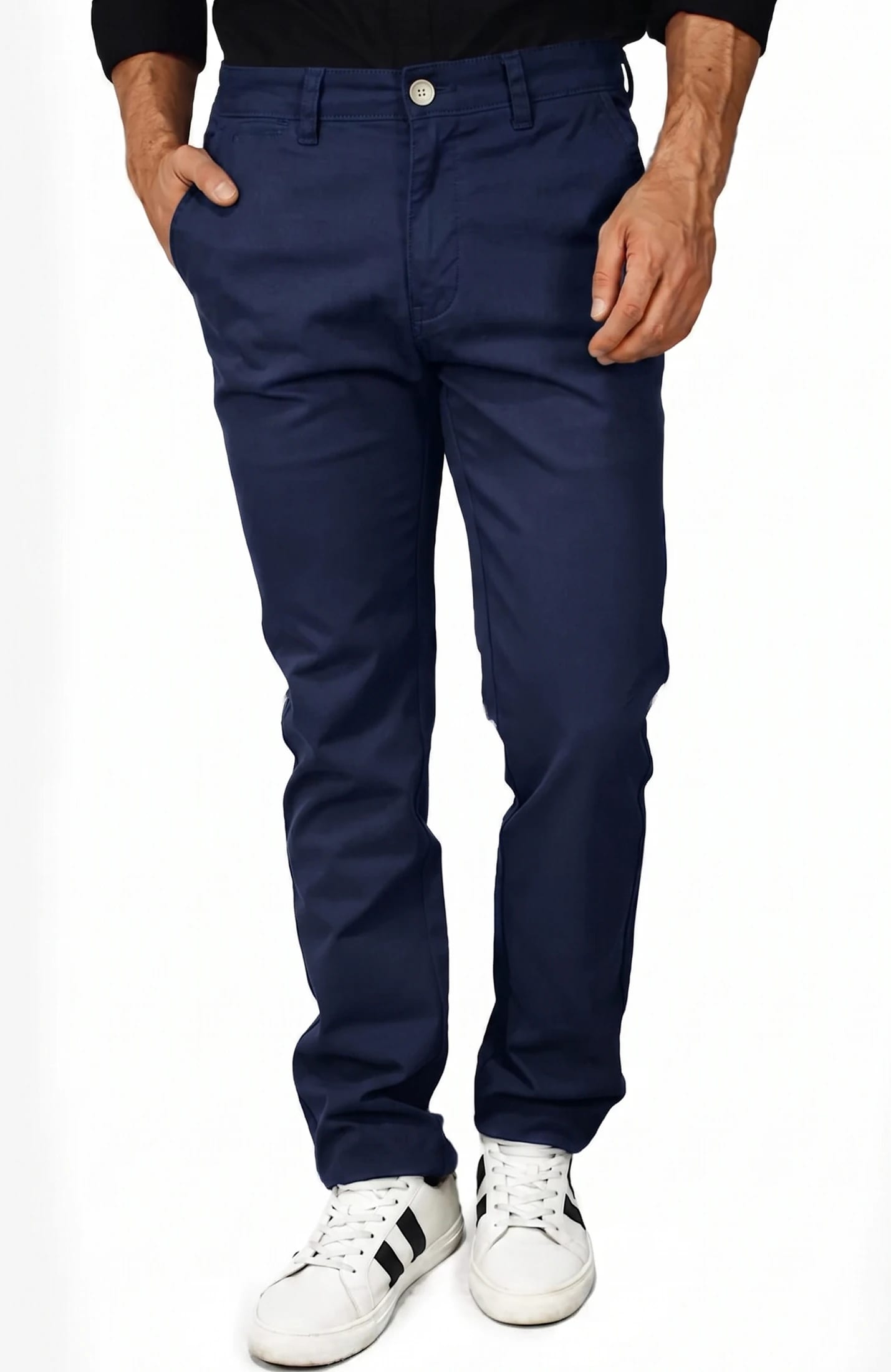 PANTALÓN DRILL AZUL OSCURO PARA HOMBRE - imagen 1