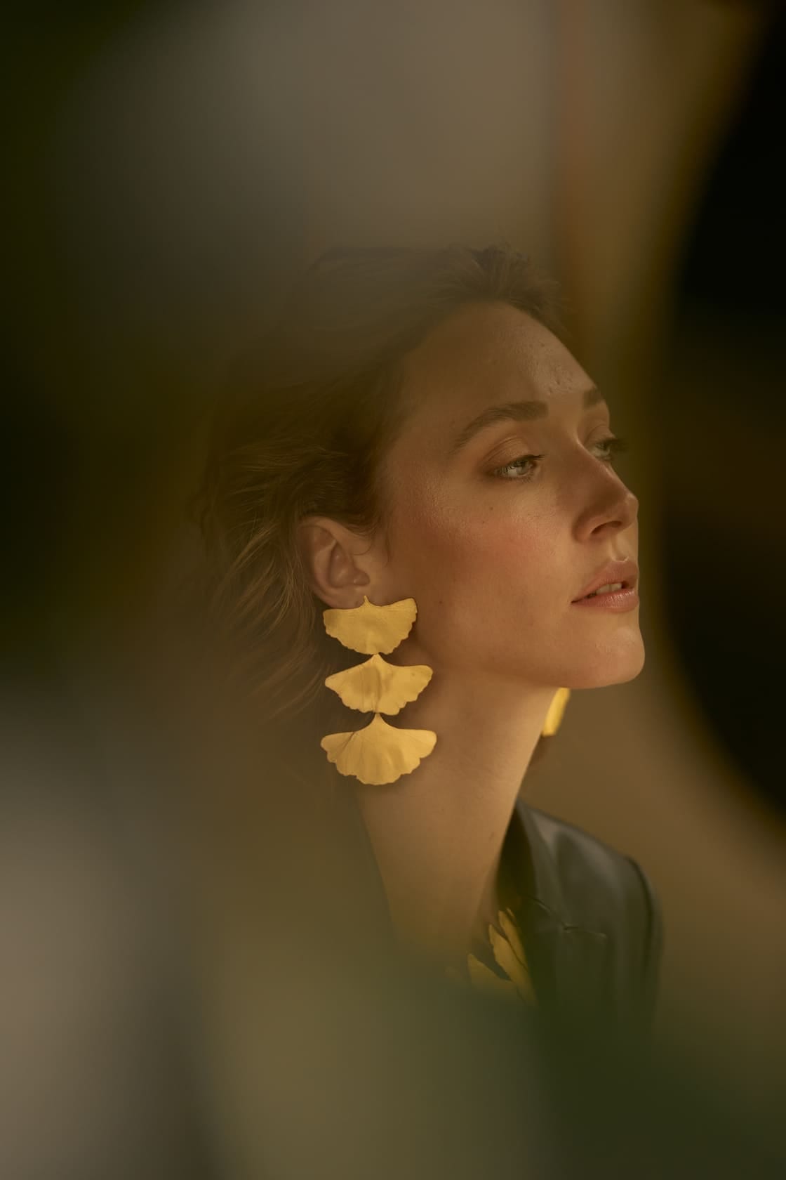 GINKGO TREE EARRINGS - imagen 2