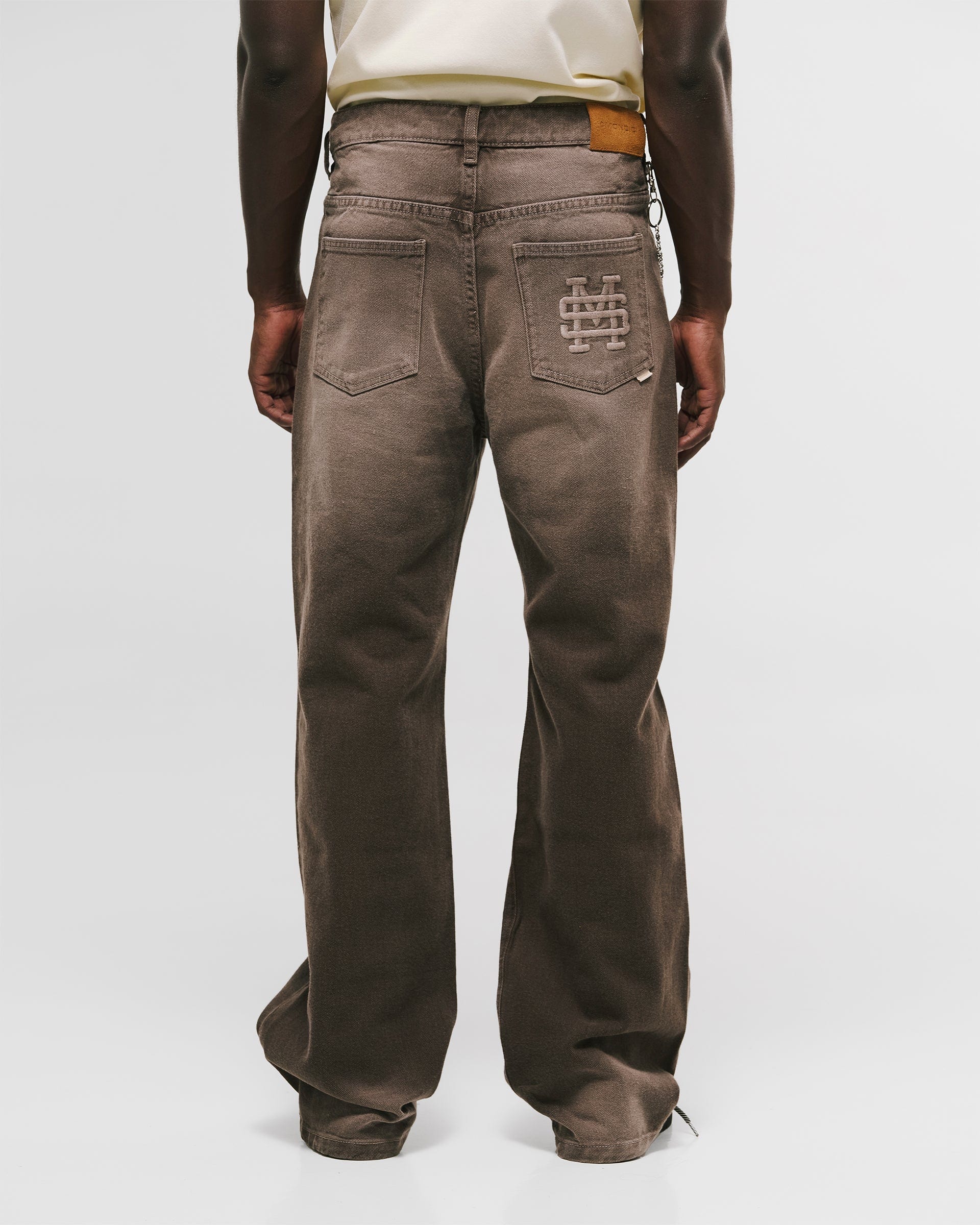 Pocket Straight Pants – Café Desgastado - imagen 5
