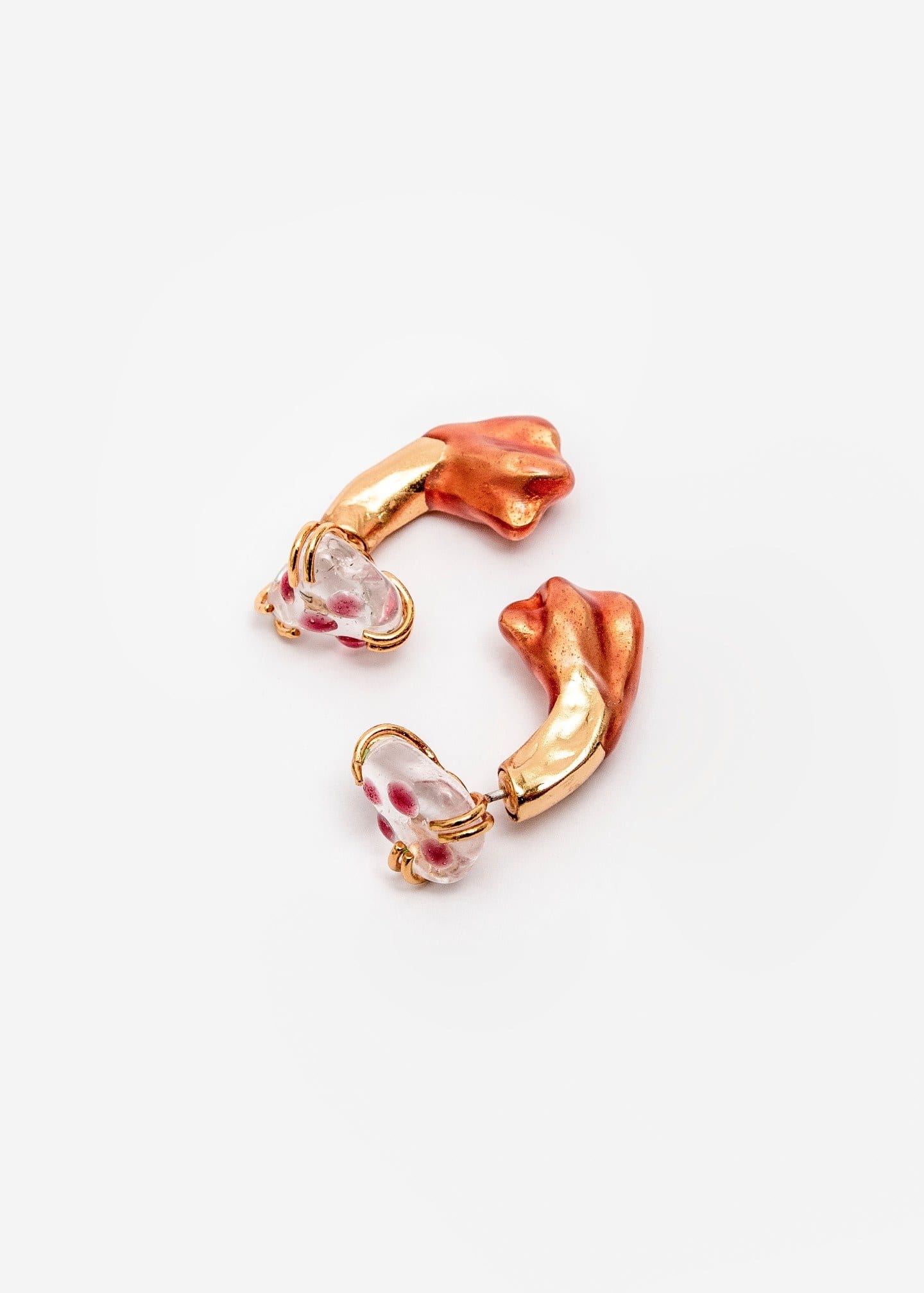 Aretes Berry Cuarzo Maxi Petal Curve - imagen 3
