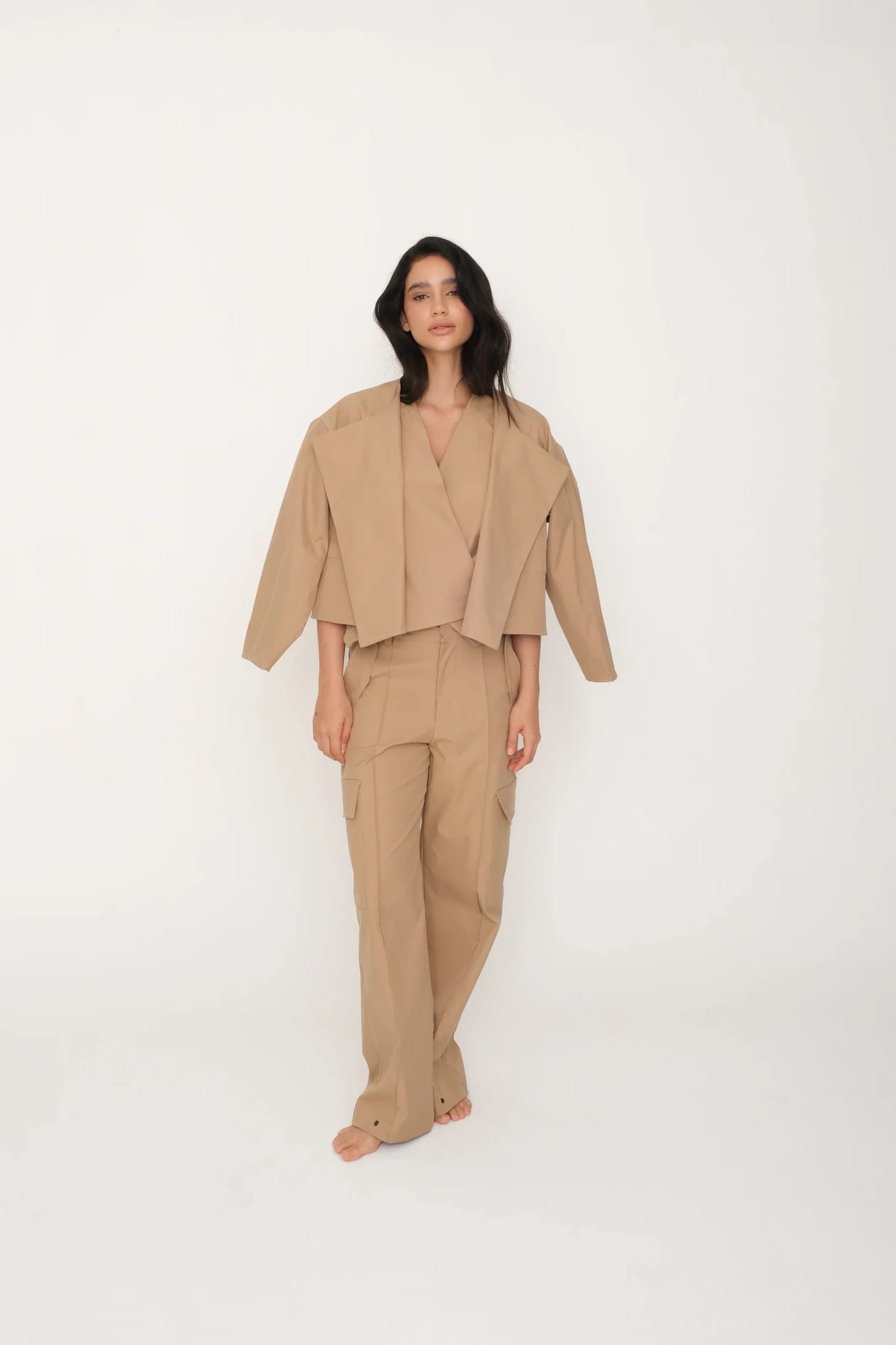 Chaqueta Habla Camel - imagen 4