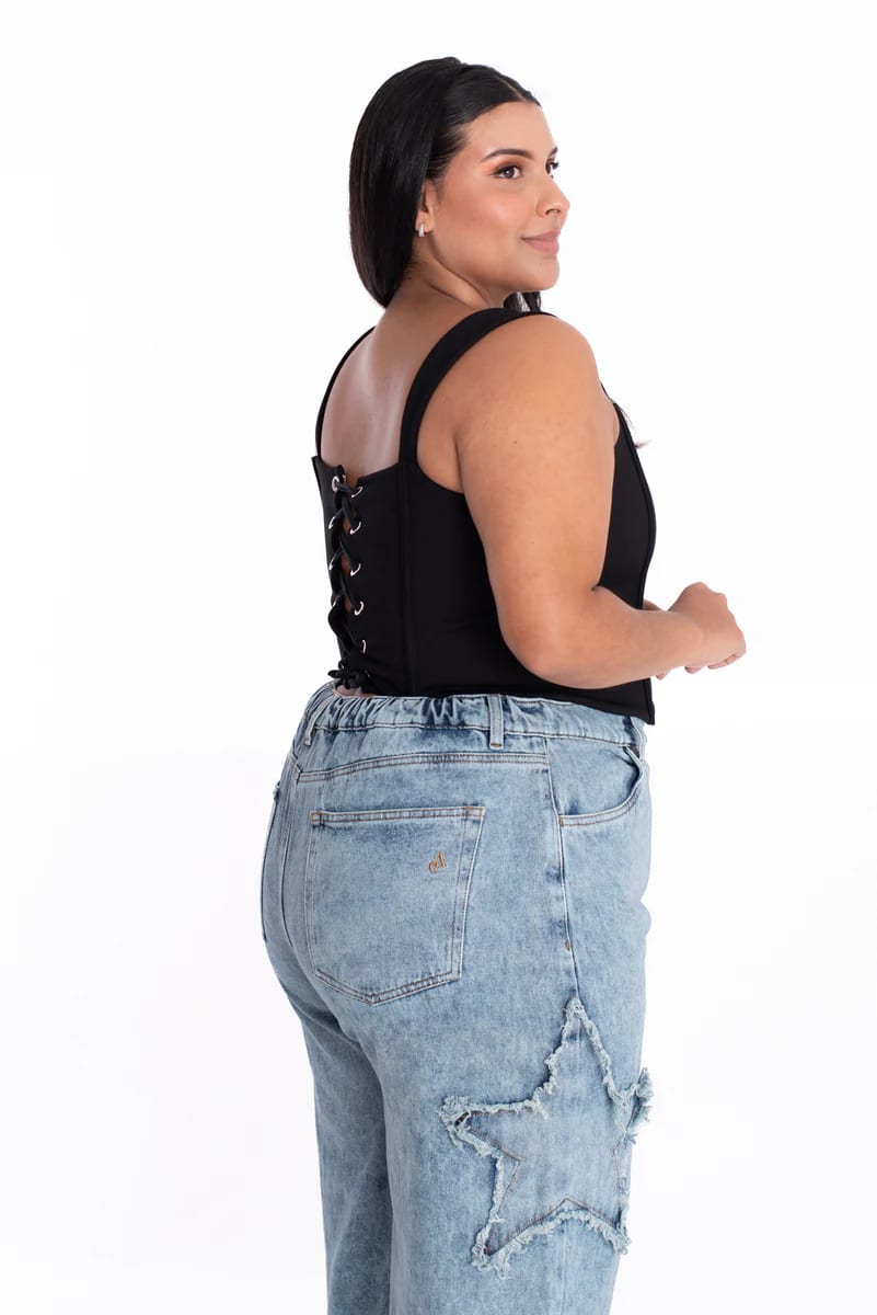 Crop Top Simona Negro - imagen 8