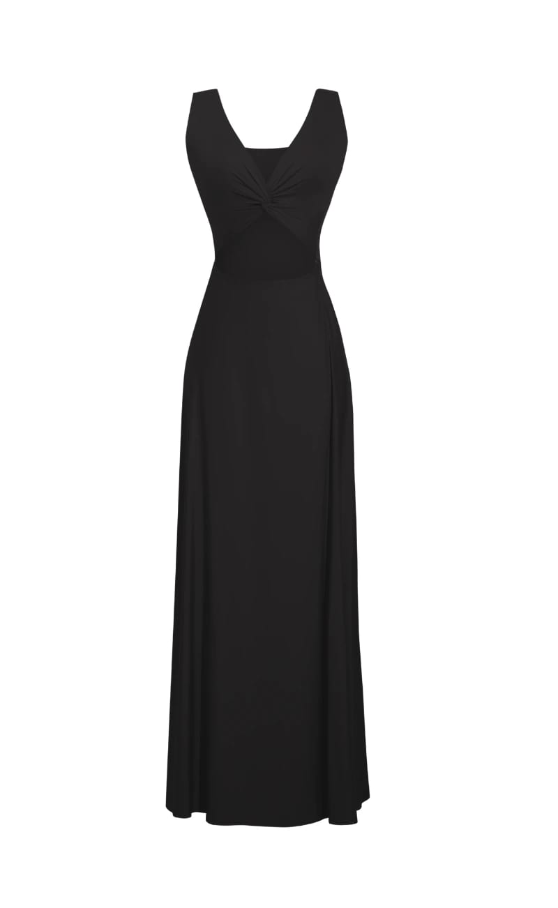 VESTIDO LARGO MULTIFORMAS SAMBA NEGRO - imagen 1