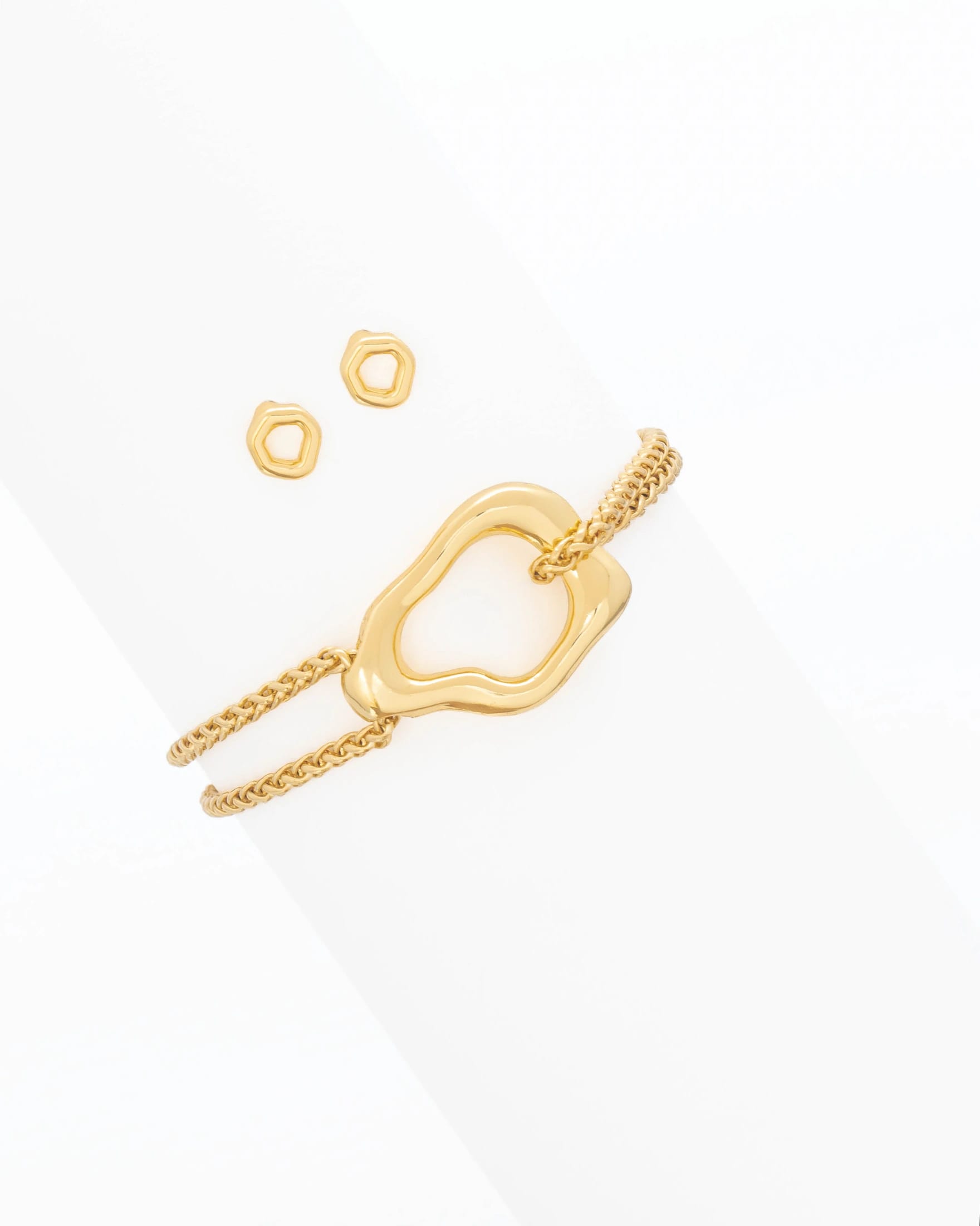 Pulsera Silueta Amorfa + Aretes - imagen 3