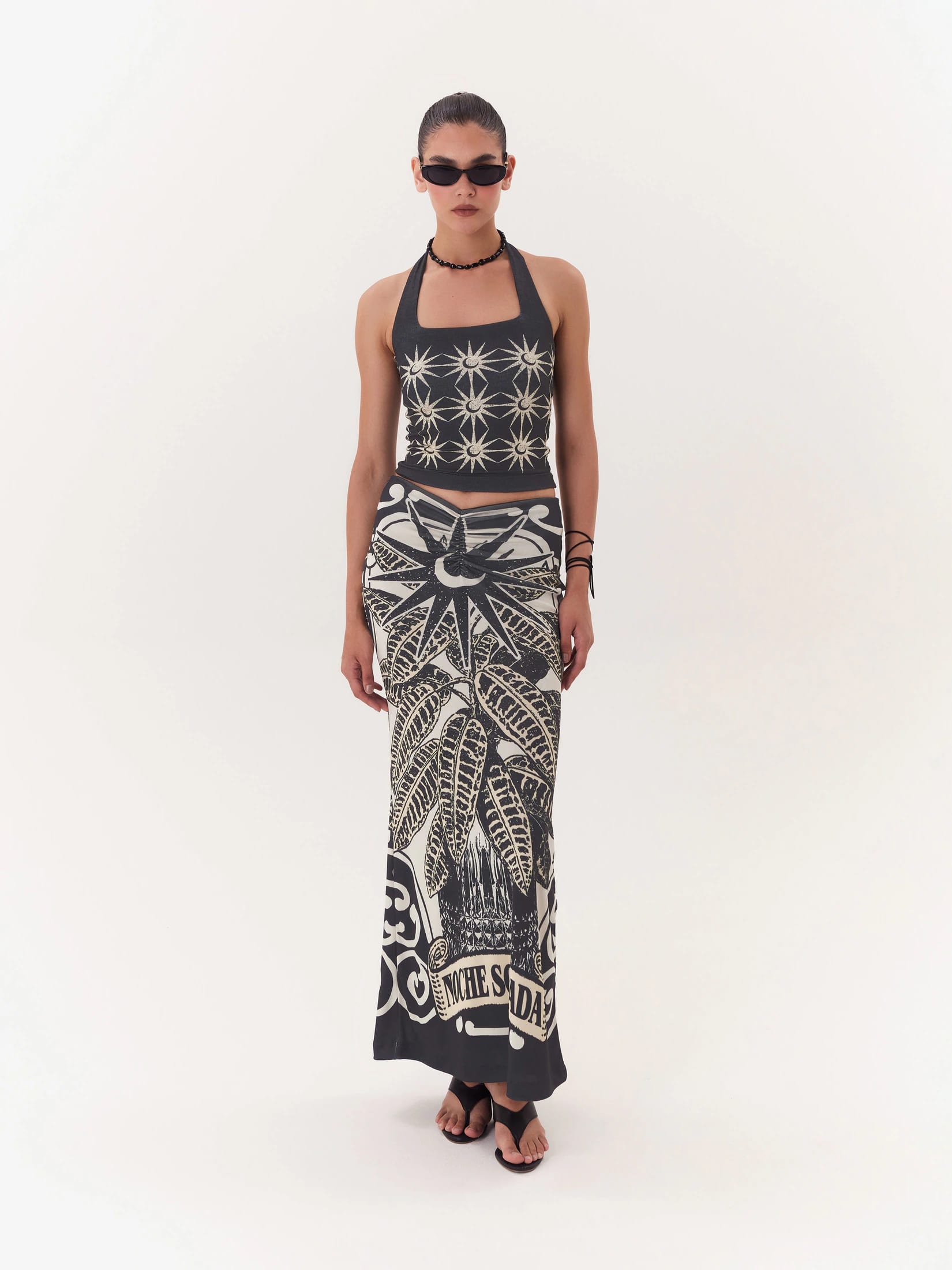 Halter Top Solar - Negro - imagen 1
