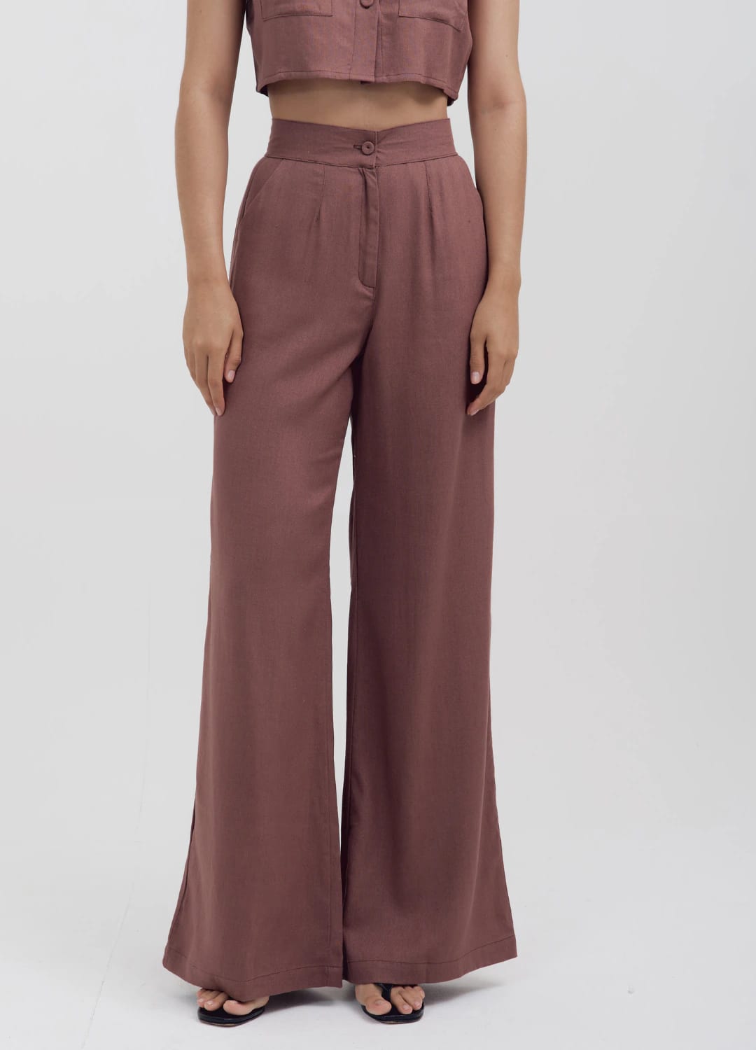 Pantalón Bota Ancha Café - imagen 1