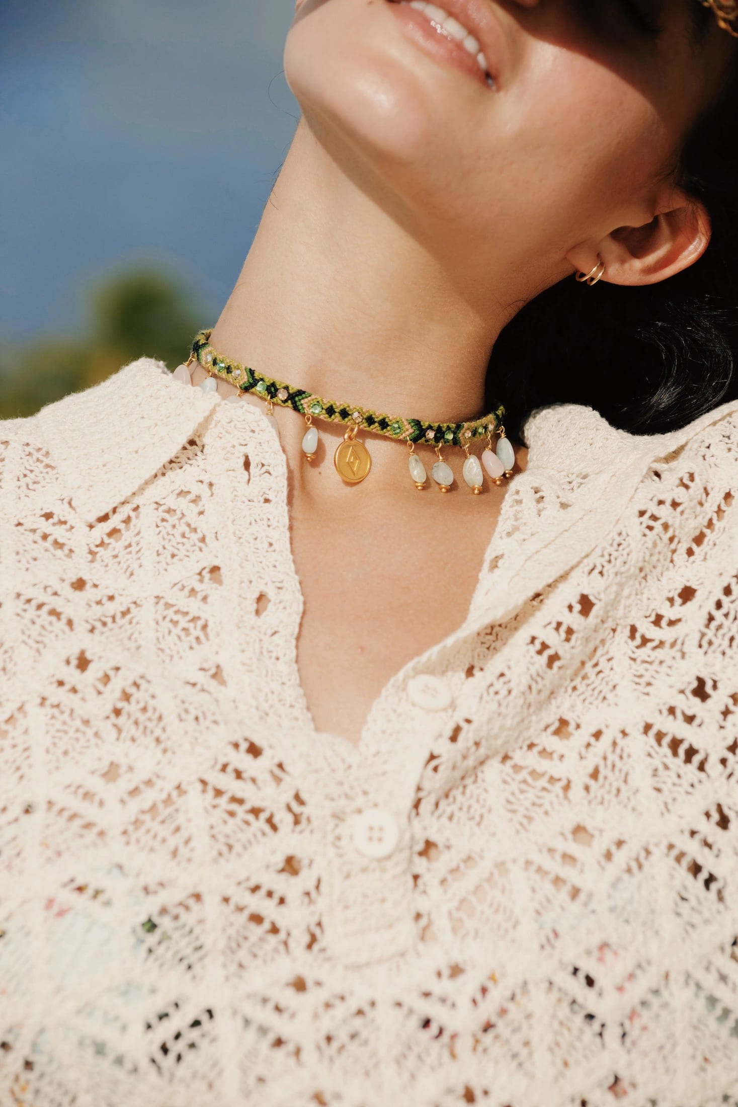 Choker Wayuu Kalepsu | Nature Green - imagen 5