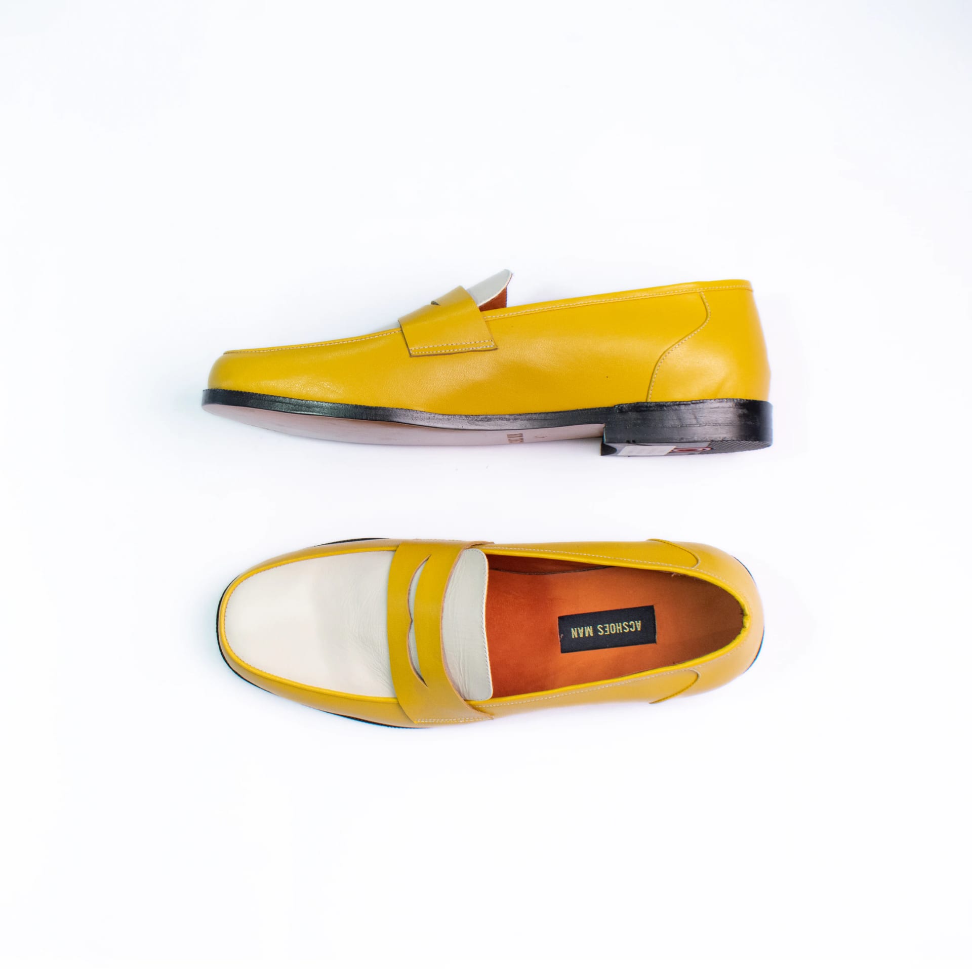 Penny loafers yellow & white - imagen 3