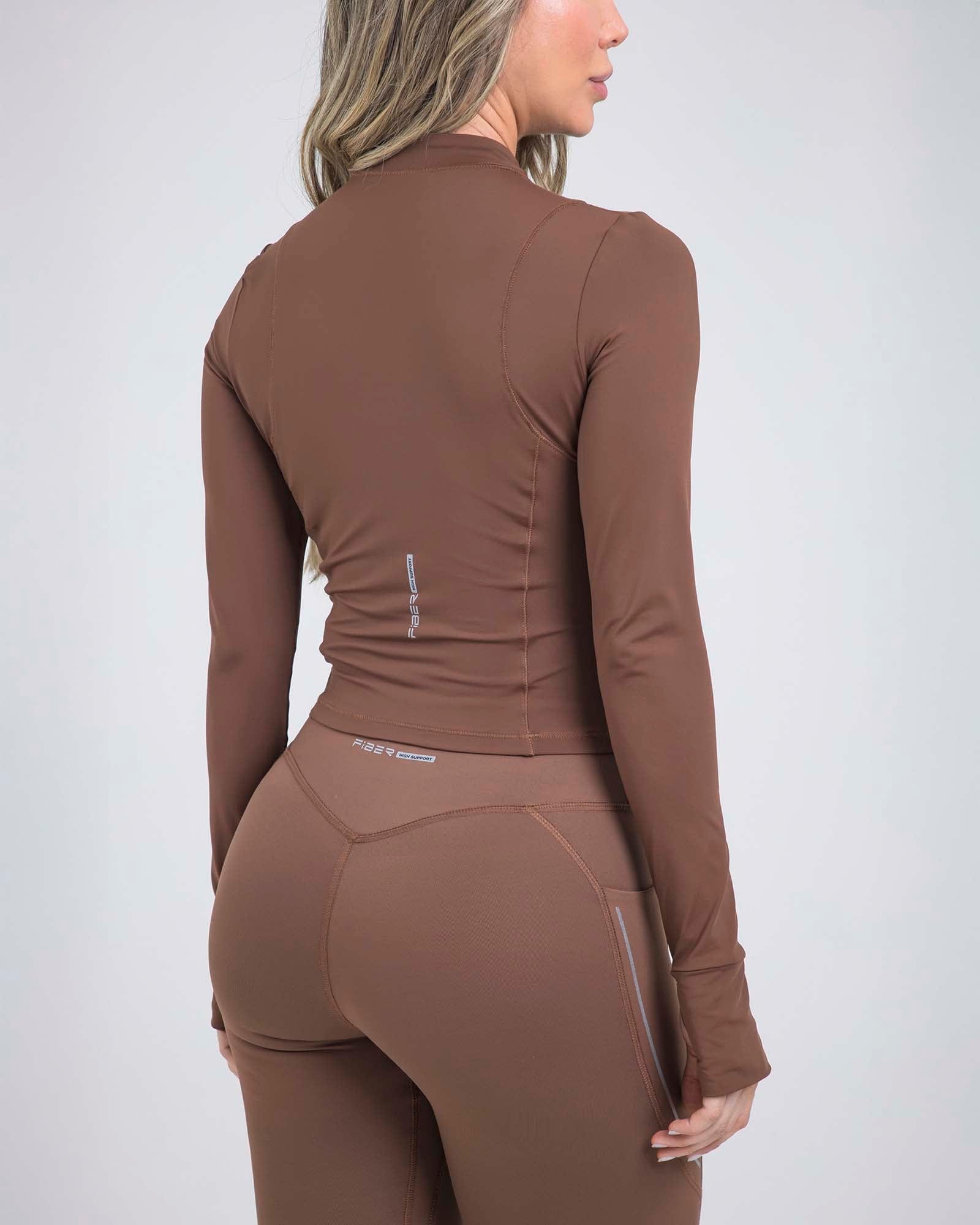 Chaqueta sculpt edge marron outdoor FIBER - imagen 4