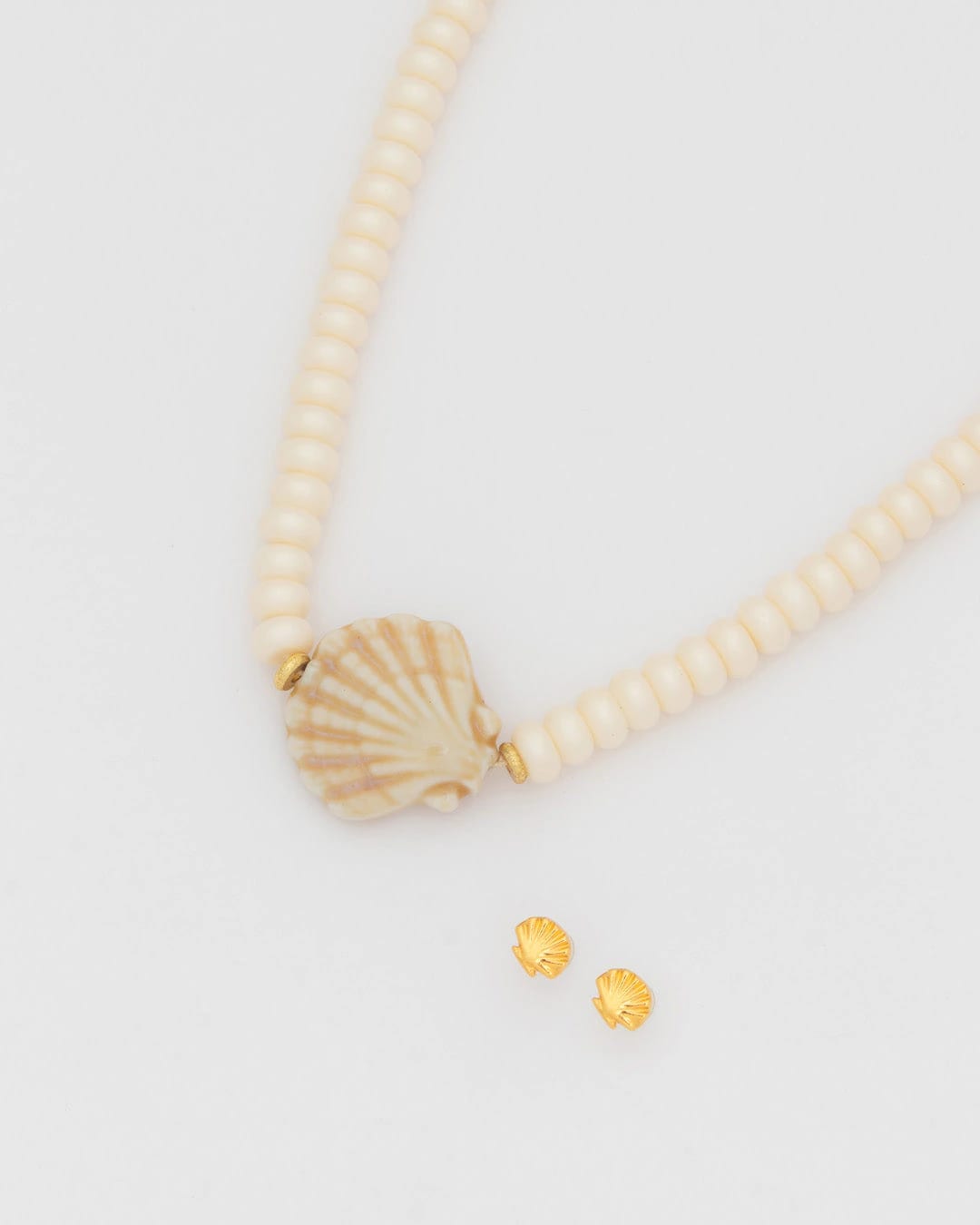 Collar Concha + Aretes - imagen 2