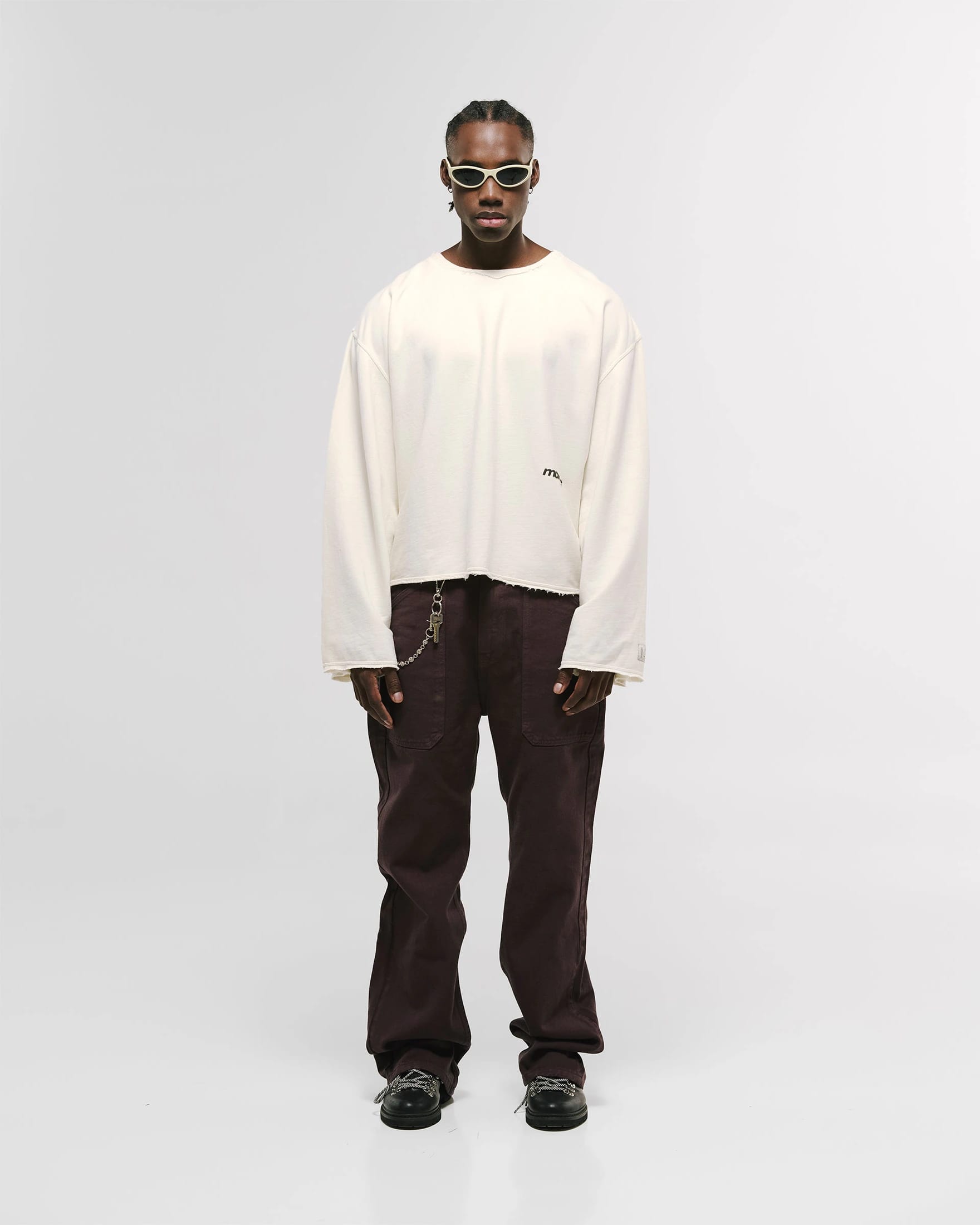 Long Sleeve Boxy T-Shirt – Off White - imagen 5
